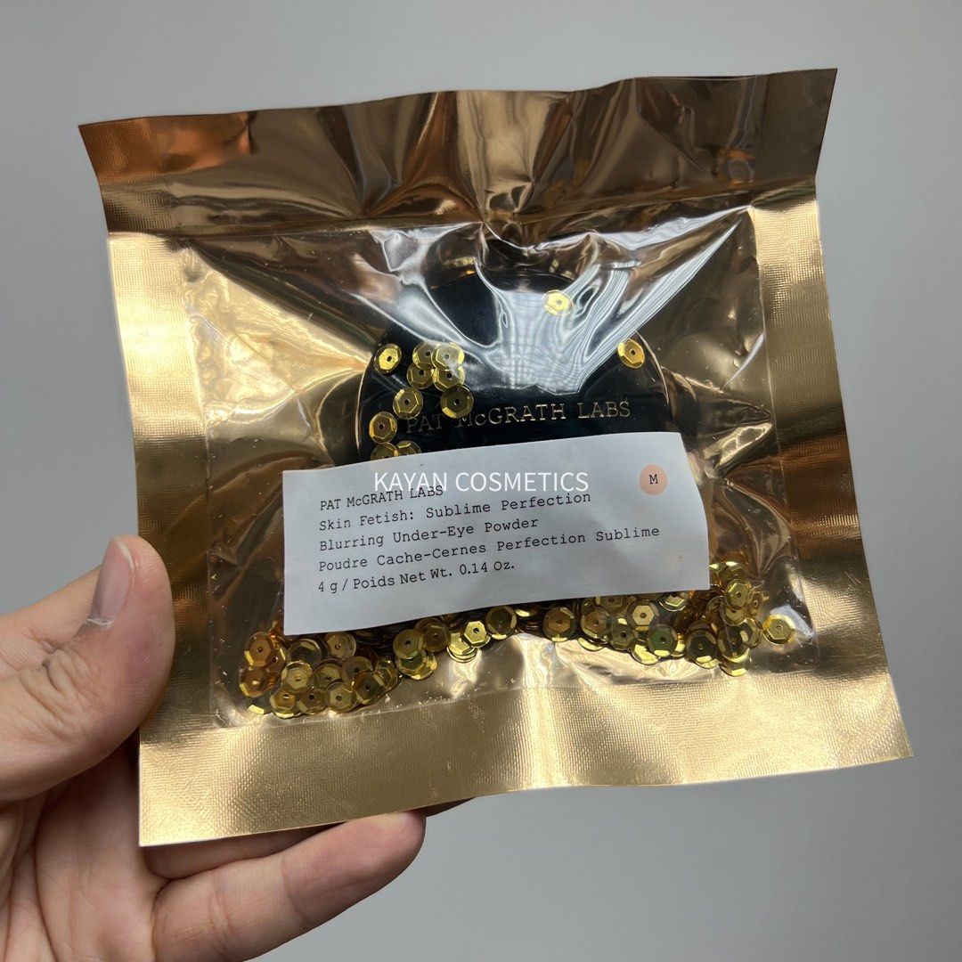 章小蕙推薦 定妝小飛碟 包順豐 美國 PAT MCGRATH LABS 眼部蜜粉 Pat Mcgrath眼下眼部定妝蜜粉餅Light 透明色 柔焦淚溝4g
