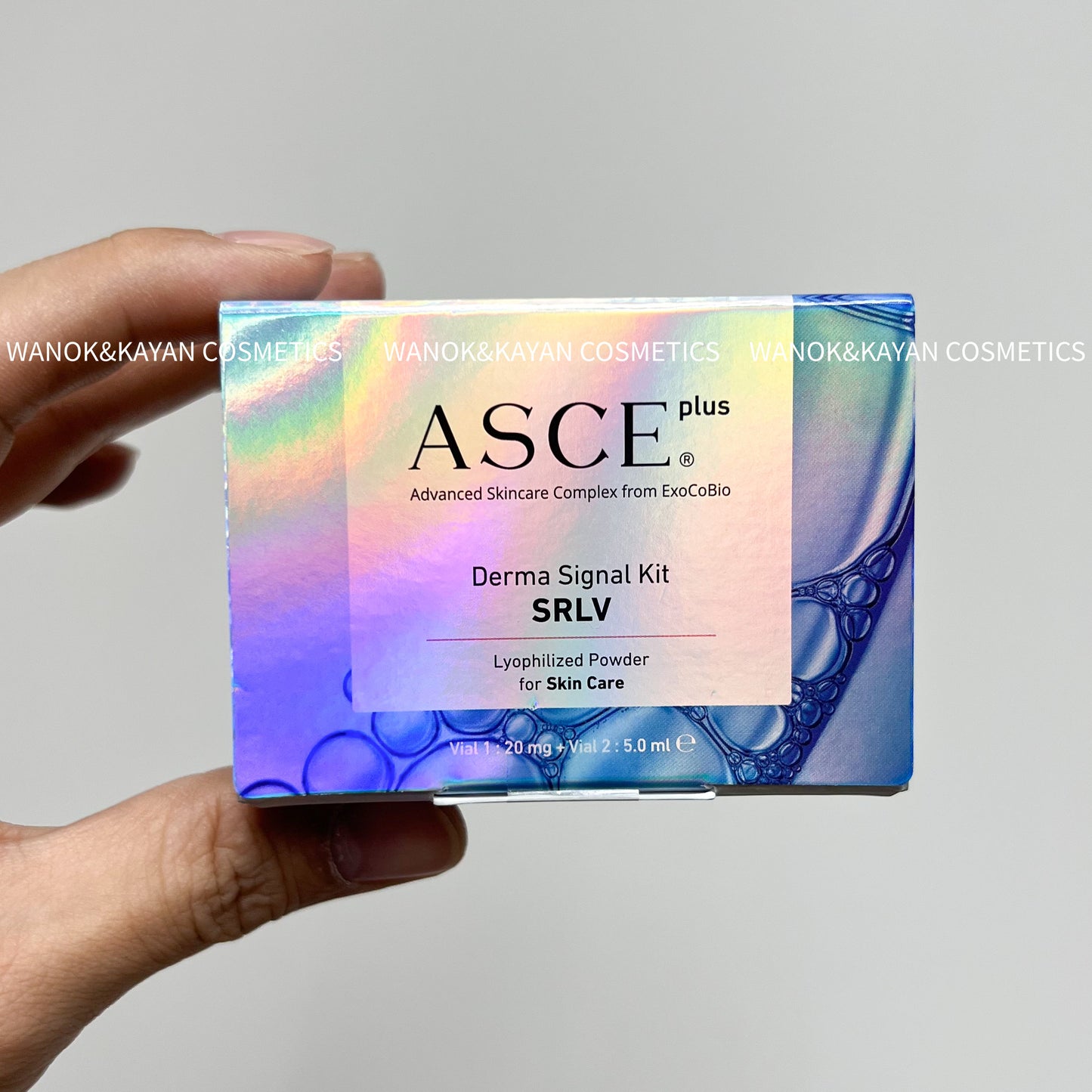 包順豐 ASCE Plus Derma Signal Kit SRLV-S 韓國版Lyophilized EXOSOME for Skin Rejuvenation外泌體20mg+5ml /Box