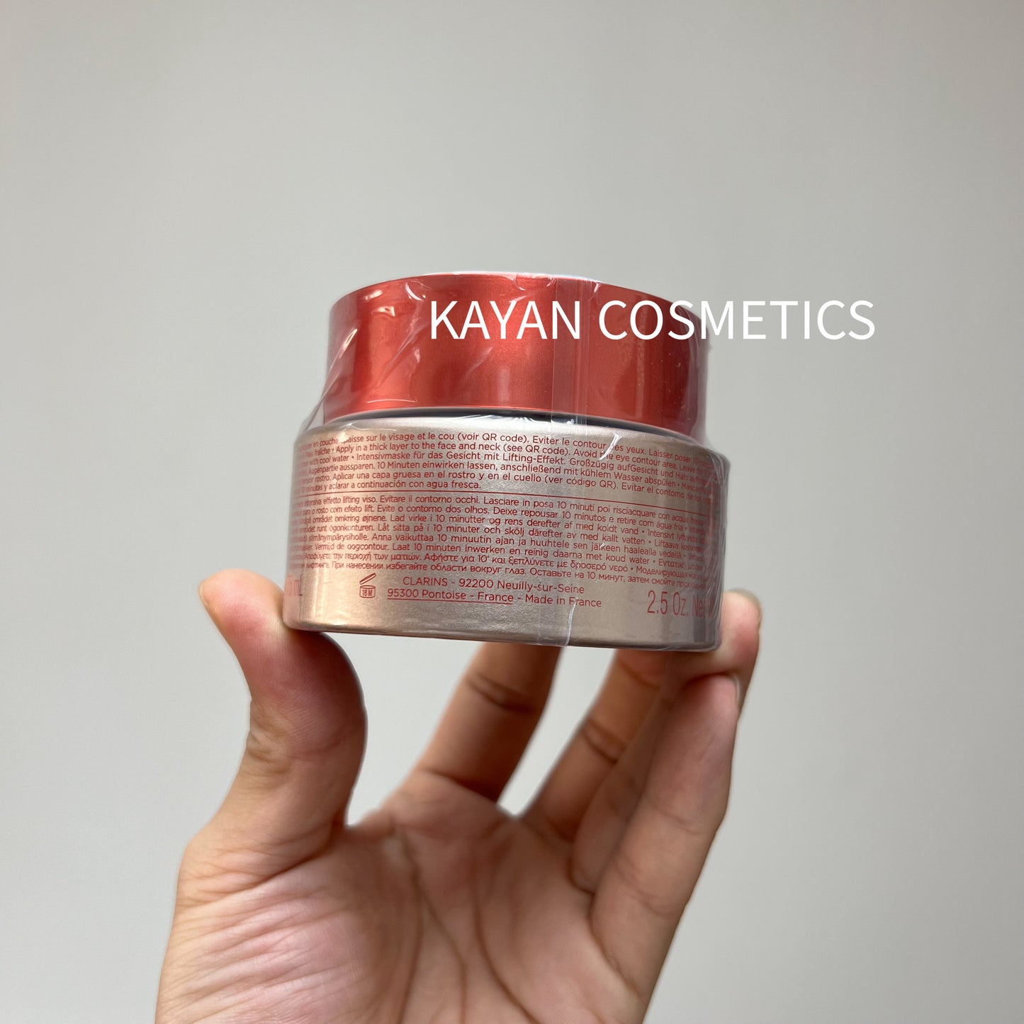 包順豐 CLARINS 嬌韻詩 V臉面膜 V臉纖妍緊致慕斯面膜75ml Lift-Affine Masque Intensif Intensive Facial Lift Wrap