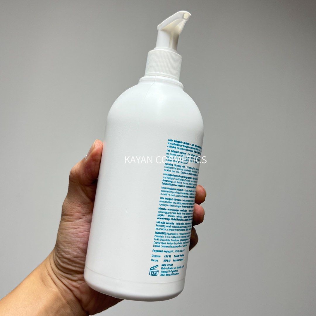 包順豐 意大利 VAGHEGGI 韻姿 水凝保濕潔面乳 500ml 水凝透亮潔面乳 REHYDRA HYDRATING CLEANSING MILK