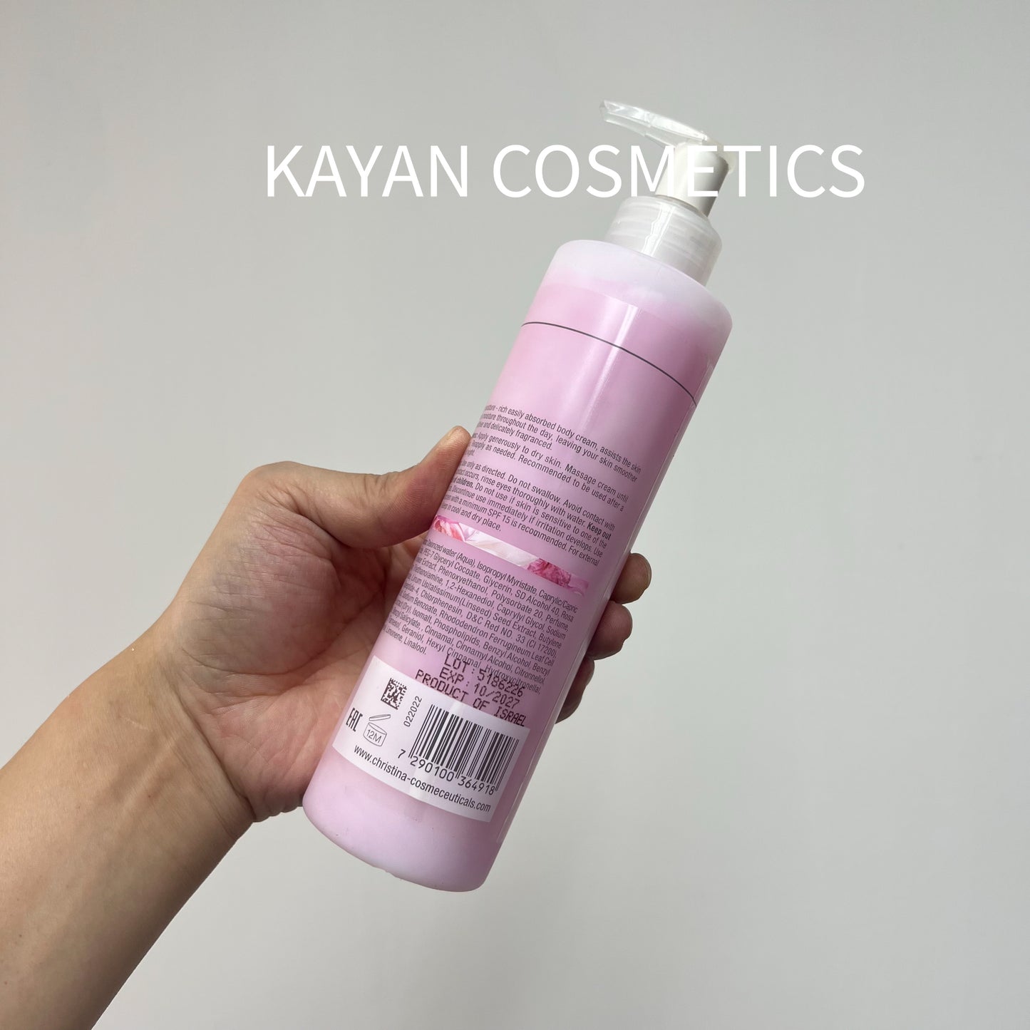 包順豐 以色列 christina 科蘊蘭 玫瑰身體乳300ml MUSE 玫瑰保濕香味身體乳 300ml MUSE ENCHANTING BODY CREAM