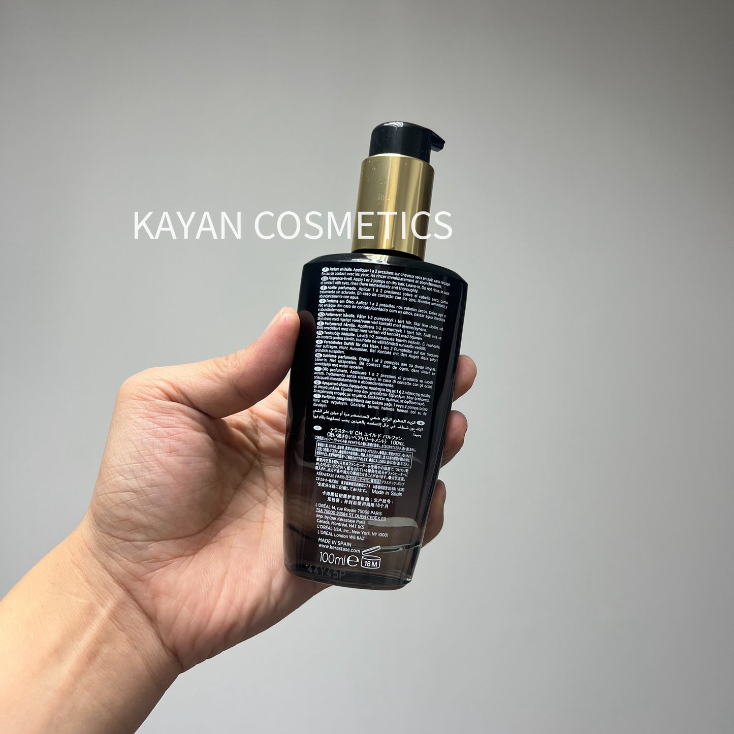 包順豐 KERASTASE 卡詩 逆時光至臻香氛修護精華 黑鑽精油魚子醬香氛護髮油 100ml KERASTASE K GHRONOEOGISTE HUILE DE PARFUM