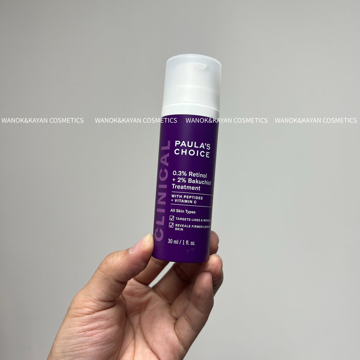 包順豐 美國 paulas choice 寶拉珍選 0.3% / 1% 視黃醇 1%A醇逆齡精華乳 a醇 retionl 30ml。1% Retinol Treatment WITH PEPTIDES + VITAMIN C All Skin Types 777888。paula‘s choice 、 paulas choice 、寶拉珍選 、PAULA'S CHOICE