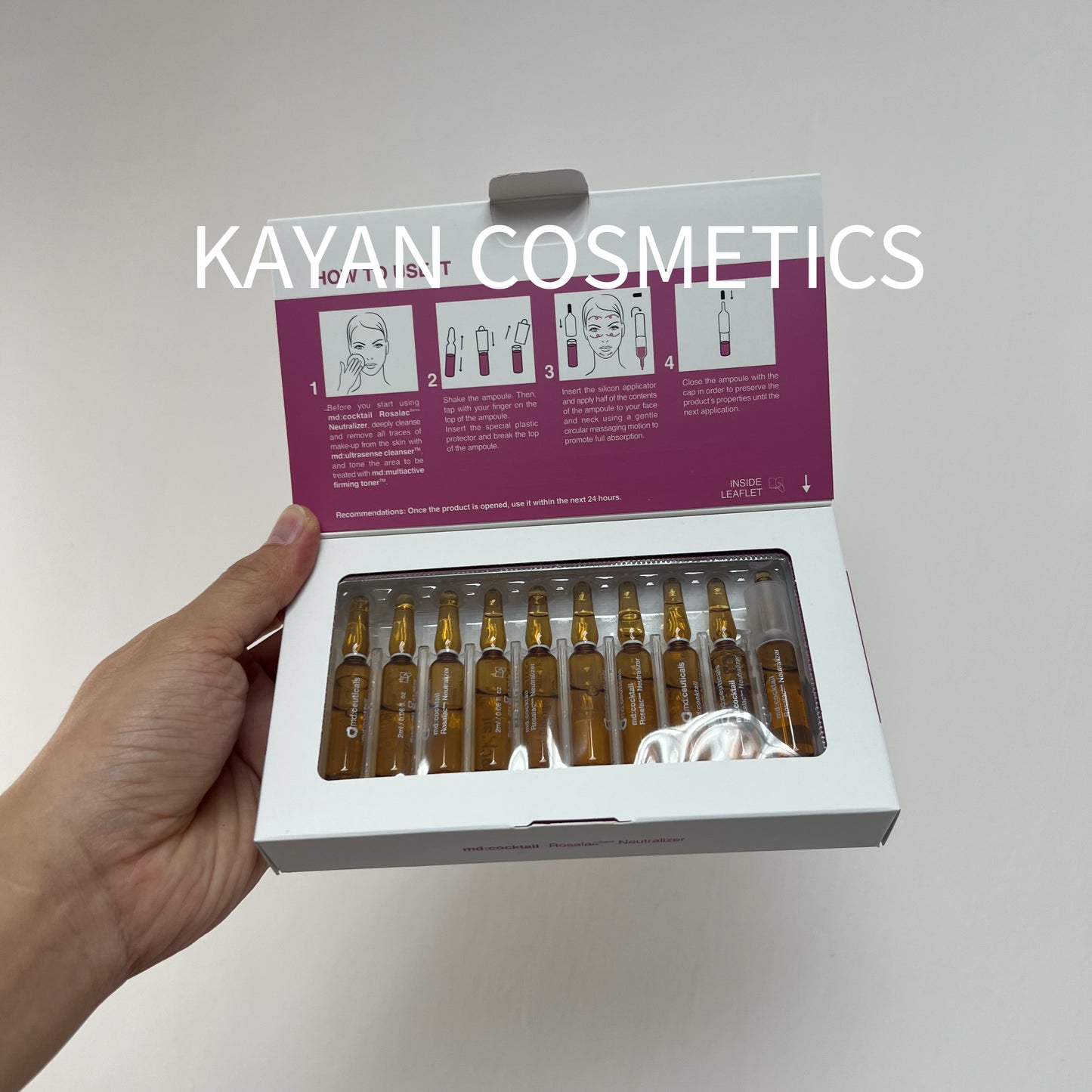 包順豐 英國 md:ceuticals 抗炎舒緩水光安瓶敏感紅臉玫瑰脂皮 md:cocktail CRS 2mlx10。md:ceuticals。md:ceuticals。mdceuticals。
