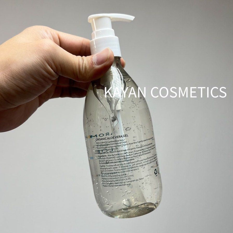 2支價 包順豐 韓國 Aromatica 舒緩補水蘆薈膠鎮靜暗瘡 95%天然有機蘆薈凝膠 溫和滋潤柔膚不粘稠。 韓國AROMATICA曬後修復補水任何 AROMATICA SOOTHING ALOE VERA GEL 300ml