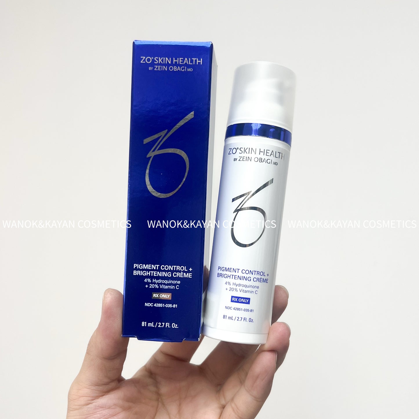 包順豐 美國 ZO skin health pigment control+ brightening creme 4% Hydroquinone +20% Vitamin C 81ml ZOskin。