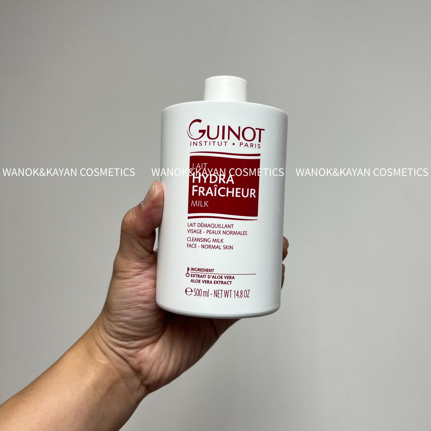 新版 包順豐 GUINOT 維健美 HYDRA FRAICHEUR 潔面乳 500ml LAIT HYDRA FRAÎCHEUR MILK