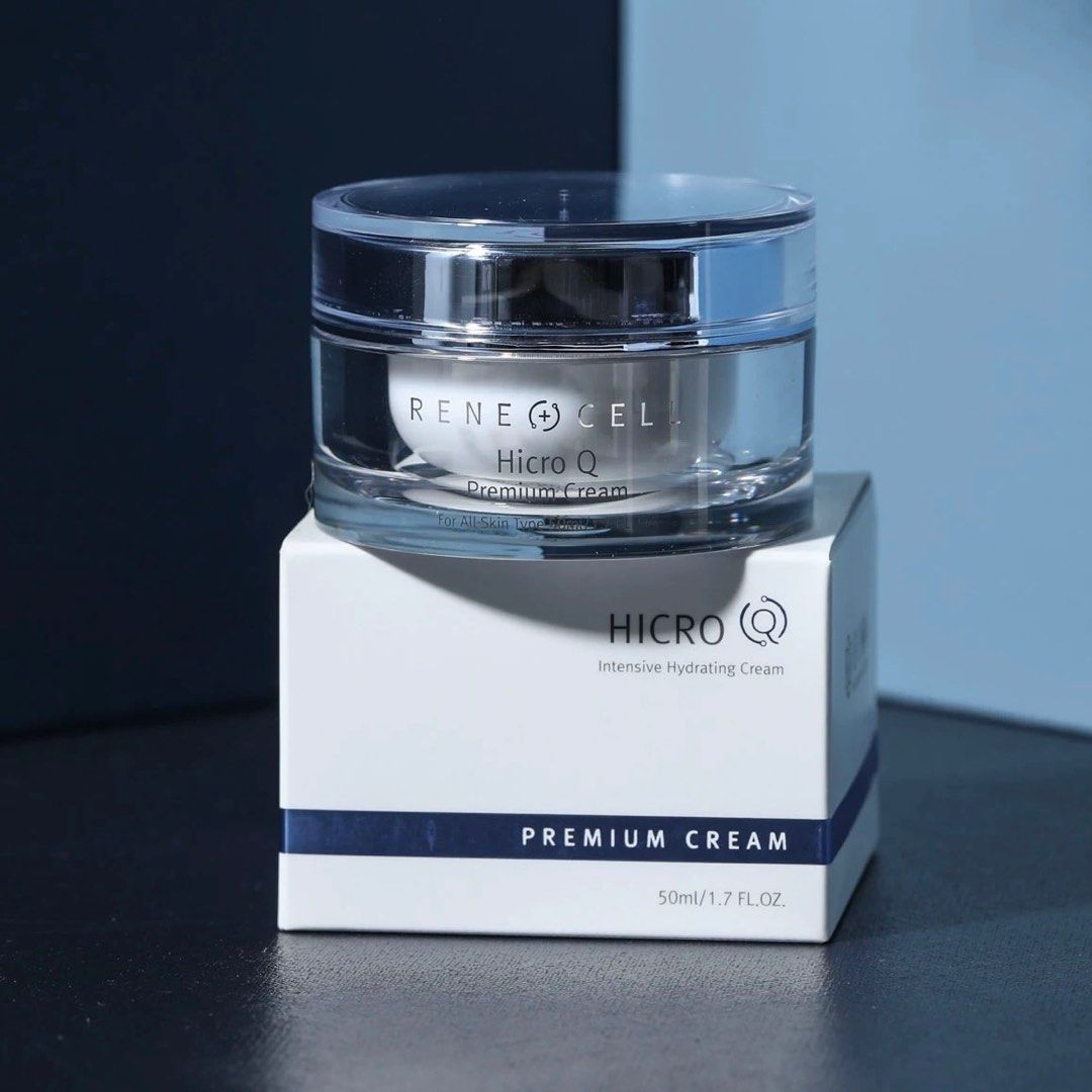 包順豐 韓國 潤妮秀 HicroQ 優質新安瓶面霜renecell 緊致水潤除皺 Hicro Q Premium Cream 50ml Rene Cell。Rene-Cell。ReneCell。Rene-Cell。Rene+Cell