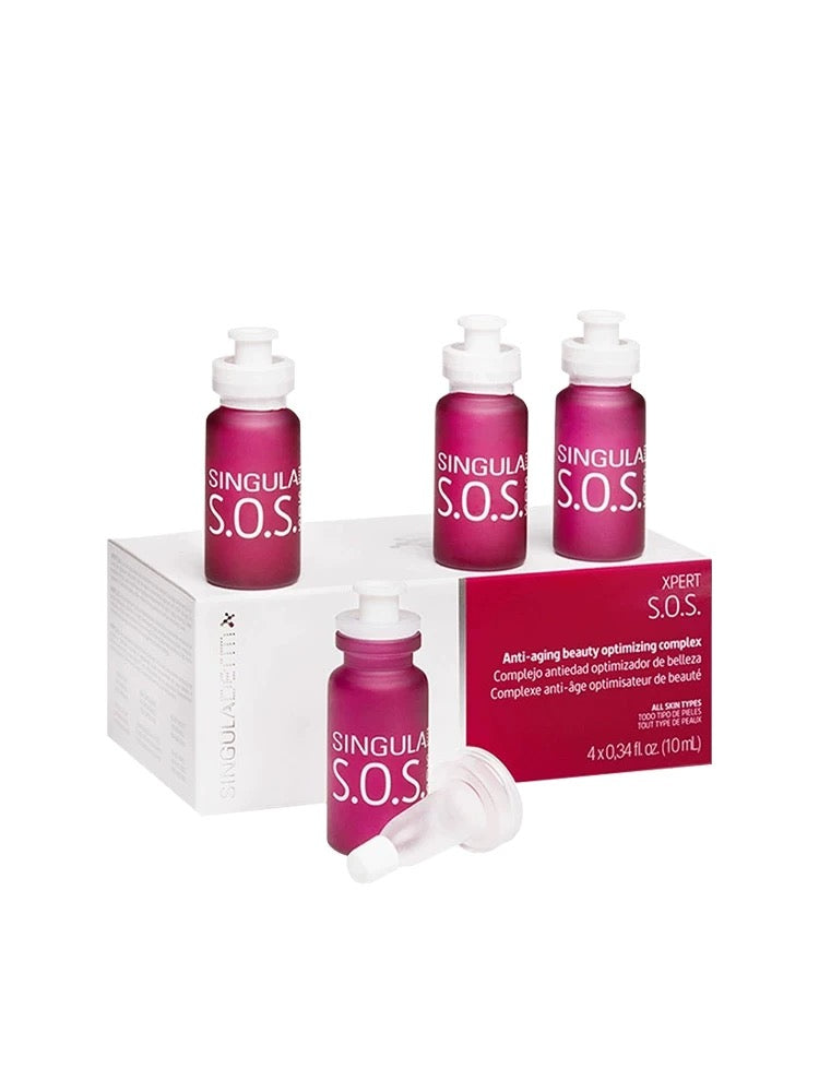抗老緊致鼻祖 包順豐 西班牙Singuladerm 六勝肽SOS緊致精華10mlx4支 XPERT S.O.S.
Anti-aging beauty optimizing complex
