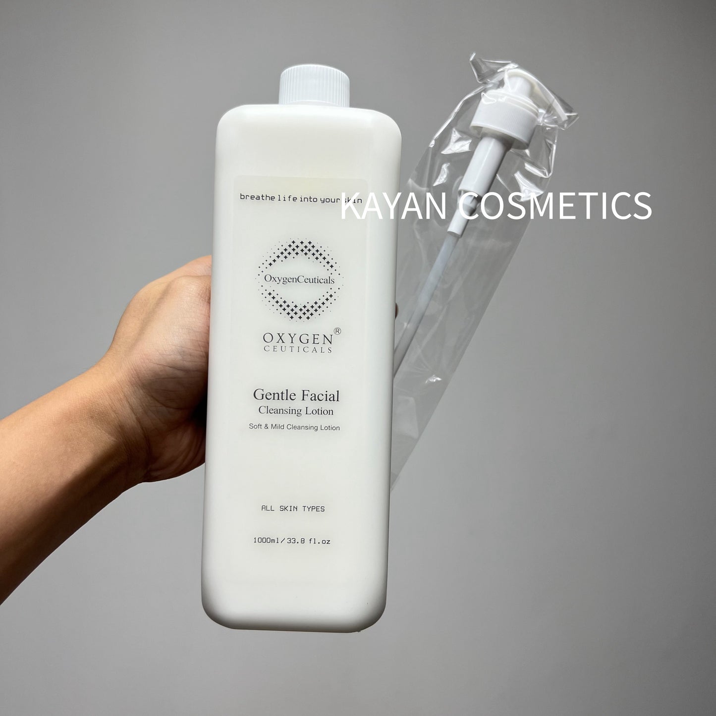 包順豐 韓國 OxygenCeuticals 雪顏牛奶卸妝乳 1000ml Gentle Facial Cleansing Lotion Oxygen Ceuticals