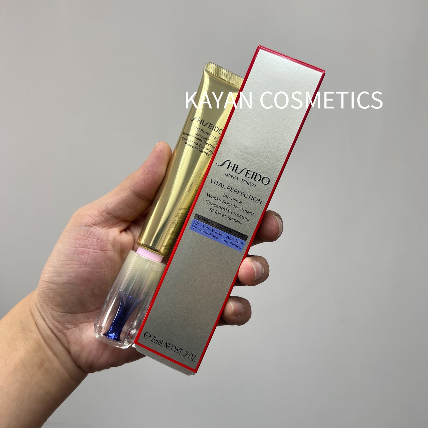 包順豐 純A小針管眼霜 新版 資生堂 悅薇 SHISEIDO 智感塑顏抗皺霜20ml 淡紋緊致 VITAL PERFECTION Intensive WrinkleSpot Treatment 重點抗皺亮白修護乳霜