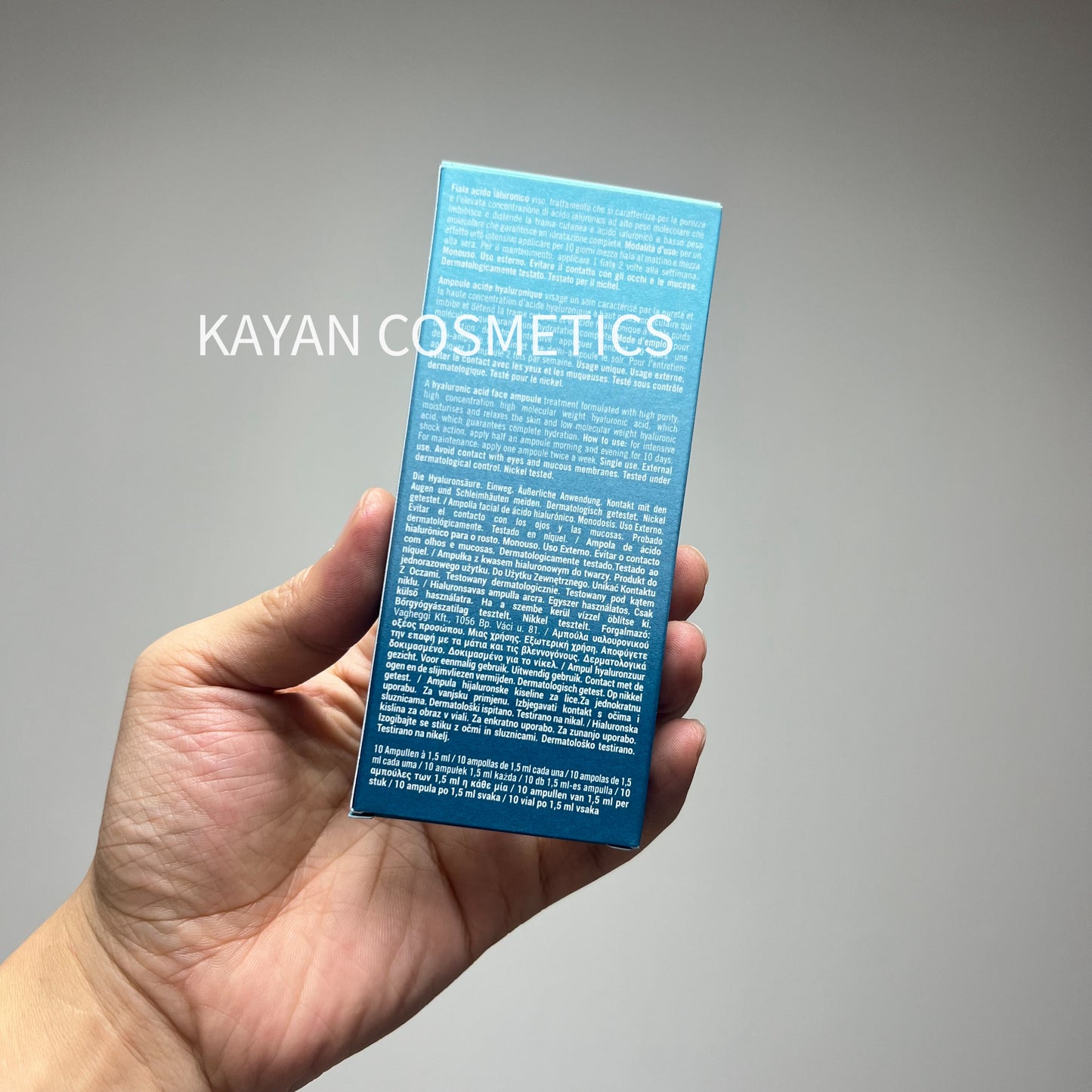 新版 包順豐 意大利 VAGHEGGI 韻姿 REHYDRA B5保濕精華素1.5ml*10支 REHYDRA HYALURONIC ACID AMPOULE