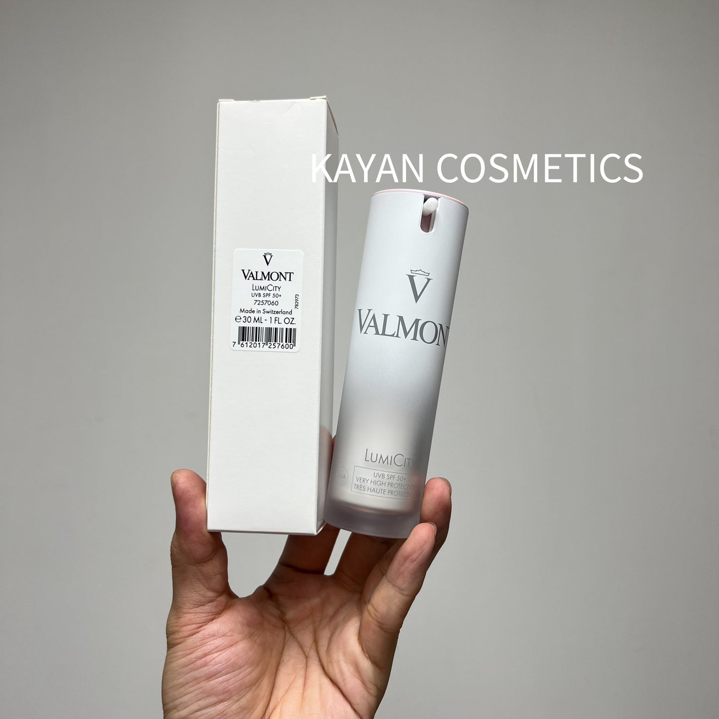 2024新品 包順豐 瑞士 Valmont 法爾曼 LumiCity煥顏防曬乳30ml面部SPF50+清爽亮膚乳 LUMICITY UVB SPF 50+ VERY HIGH PROTECTION TRES HAUTE PROTECTION