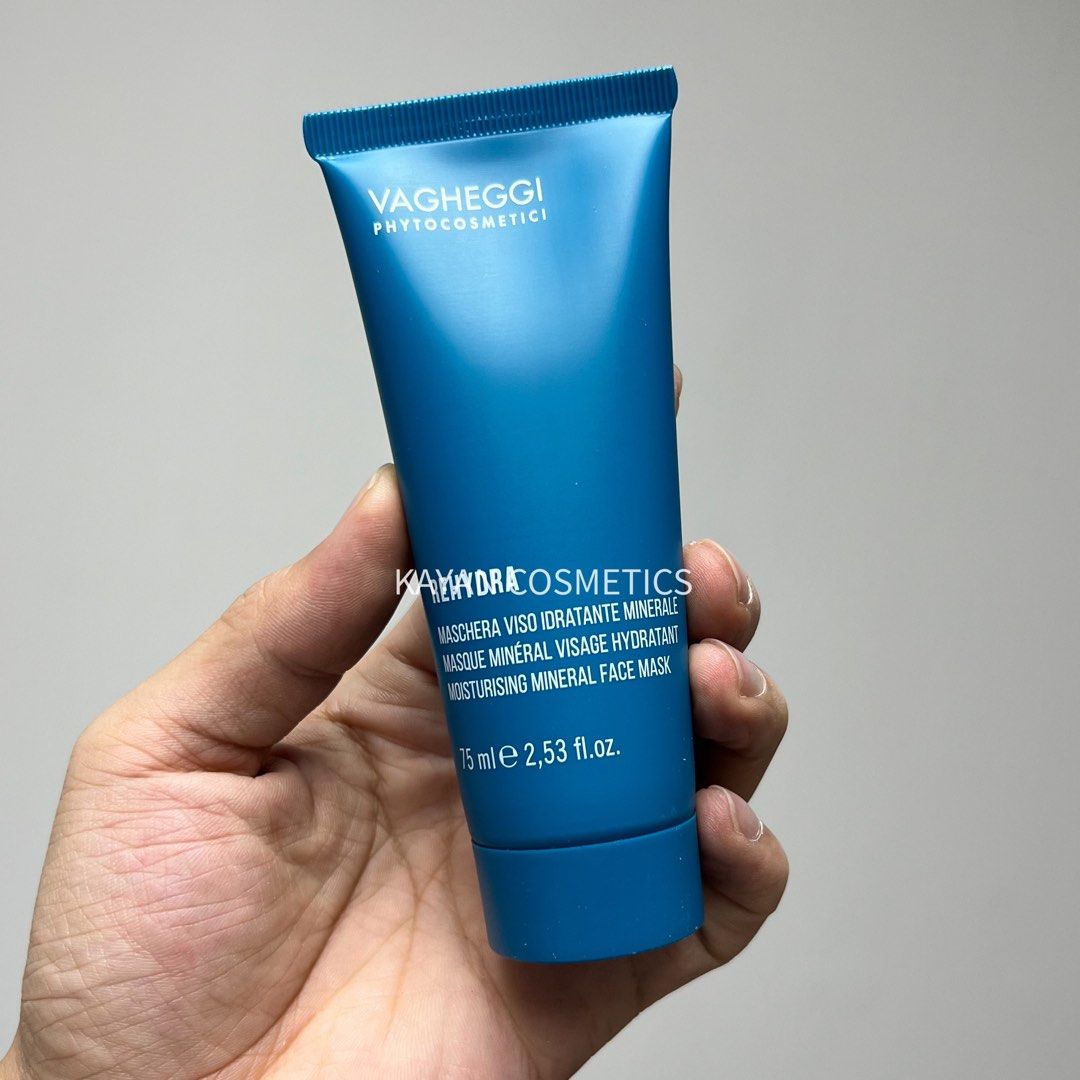 新版 包順豐 意大利 韻姿 VAGHEGGI瞬效水亮嫩肌面膜75ML REHYDRA MOISTURISING MINERAL FACE MASK