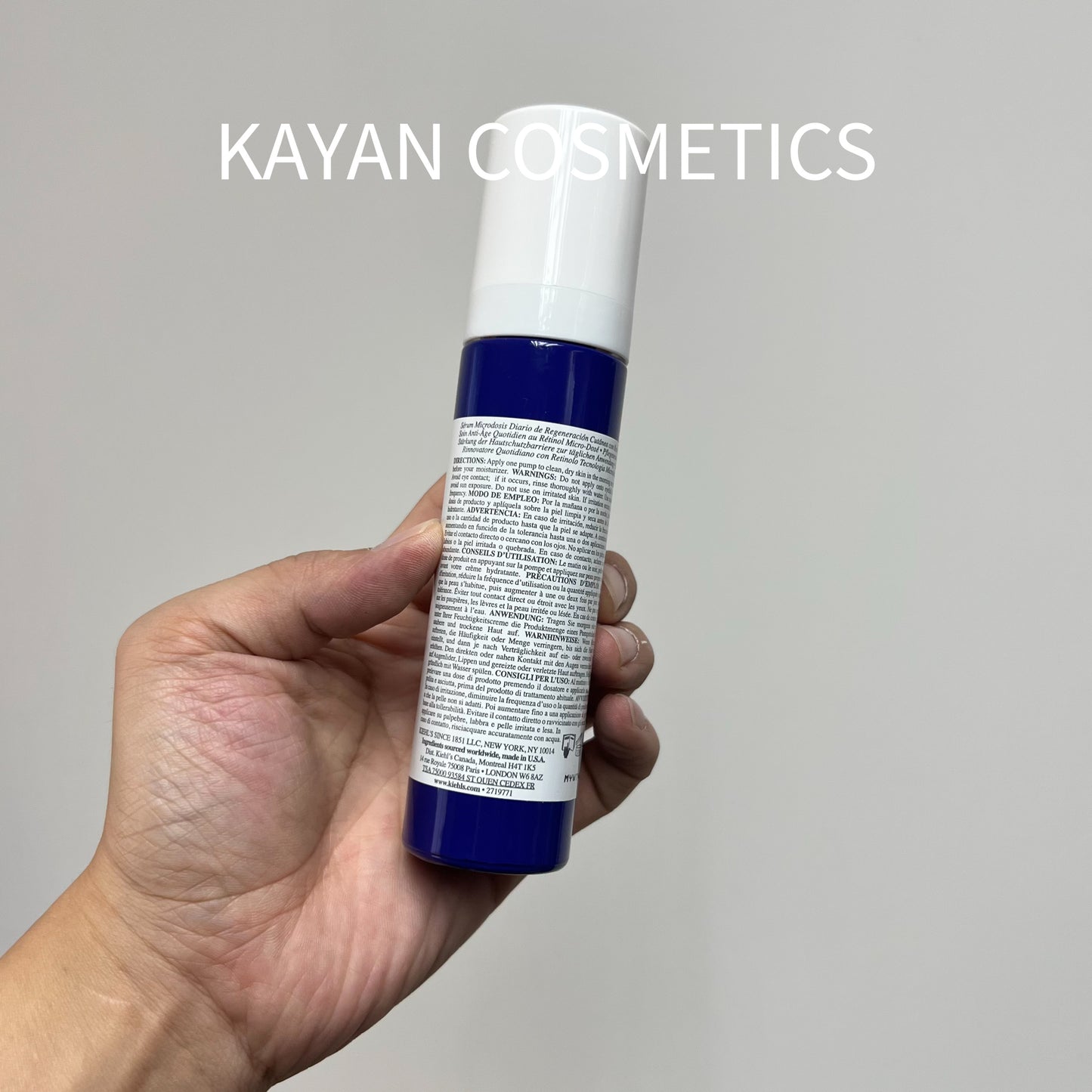 包順豐 Kiehl's 科顏氏 A醇精華乳Retinol Skin-Renewing Daily Micro-Dose Serum 50ml 視黃醇抗老淡細紋美白緊致醫學淡紋緊緻再生精華 Kiehls