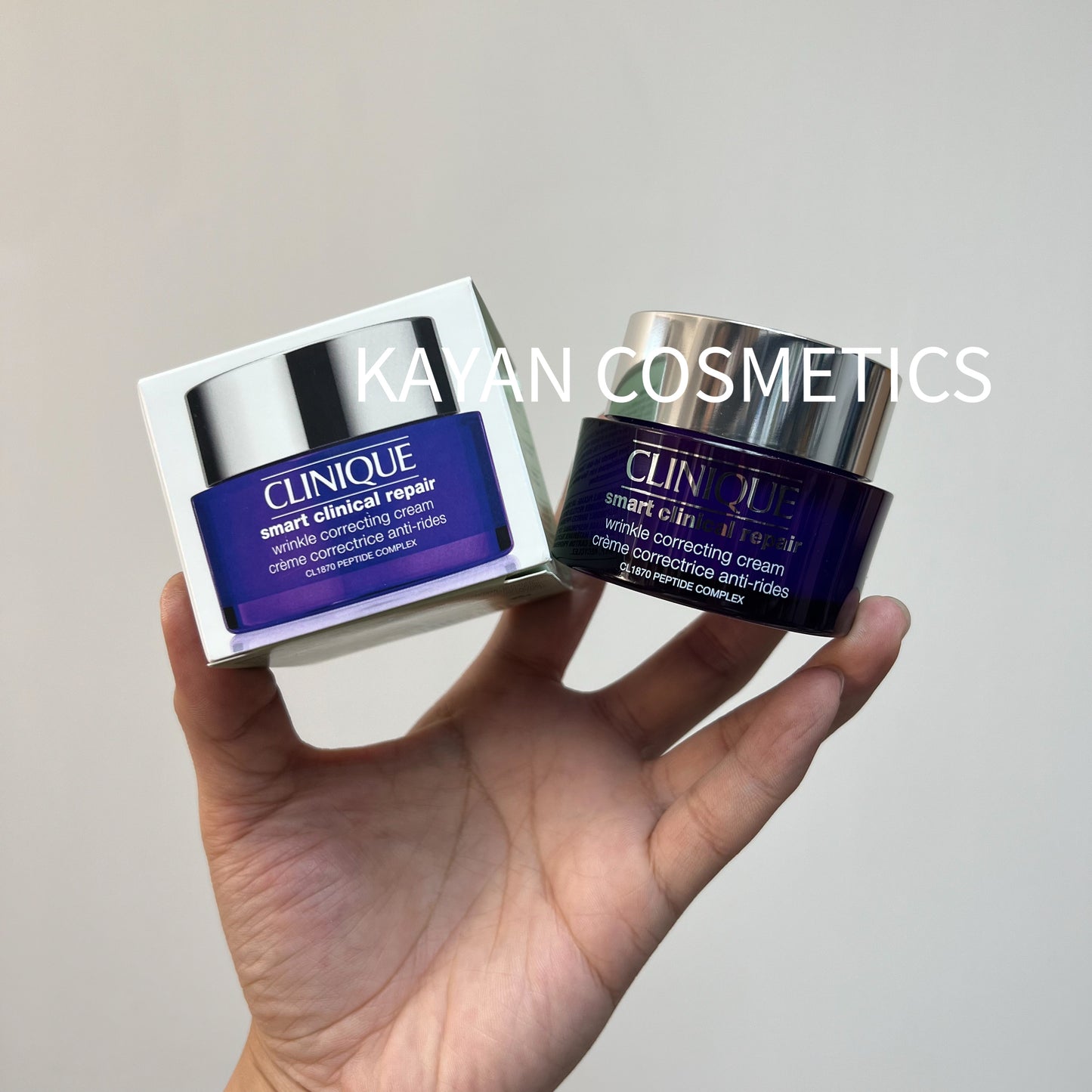 包順豐 CLINIQUE 倩碧 激光活膚緊緻乳霜 1870紫光瓶面霜50ml Clinique Smart Clinical Repair Wrinkle Correcting Cream