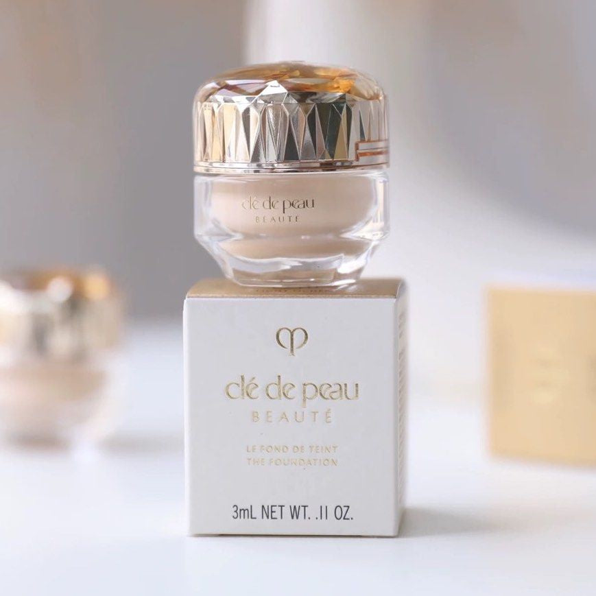 包順豐 日本 cle de peau Beaute CPB 肌膚之鑰 晶致潤耀粉霜粉底液晶鑽粉霜中樣3ml LE FOND DE TEINT THE FOUNDATION CPB / CBP 肌膚之鑰 cdp