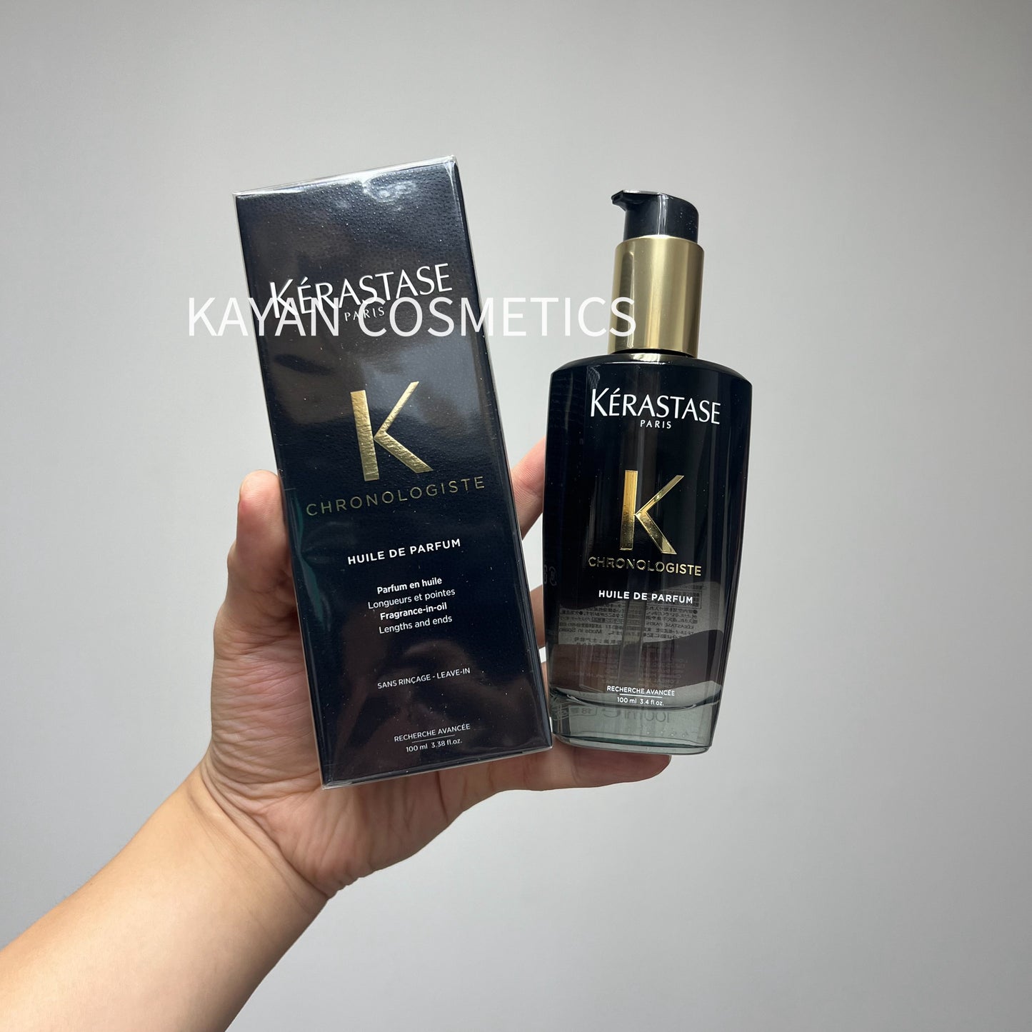 包順豐 KERASTASE 卡詩 逆時光至臻香氛修護精華 黑鑽精油魚子醬香氛護髮油 100ml KERASTASE K GHRONOEOGISTE HUILE DE PARFUM