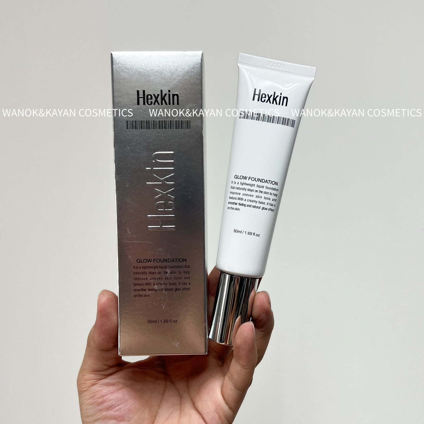包順豐 HEXKIN 赫詩琴 回頭霜發光粉底液煥活水光肌 自然持妝 GLOW FOUNDATION 50ml