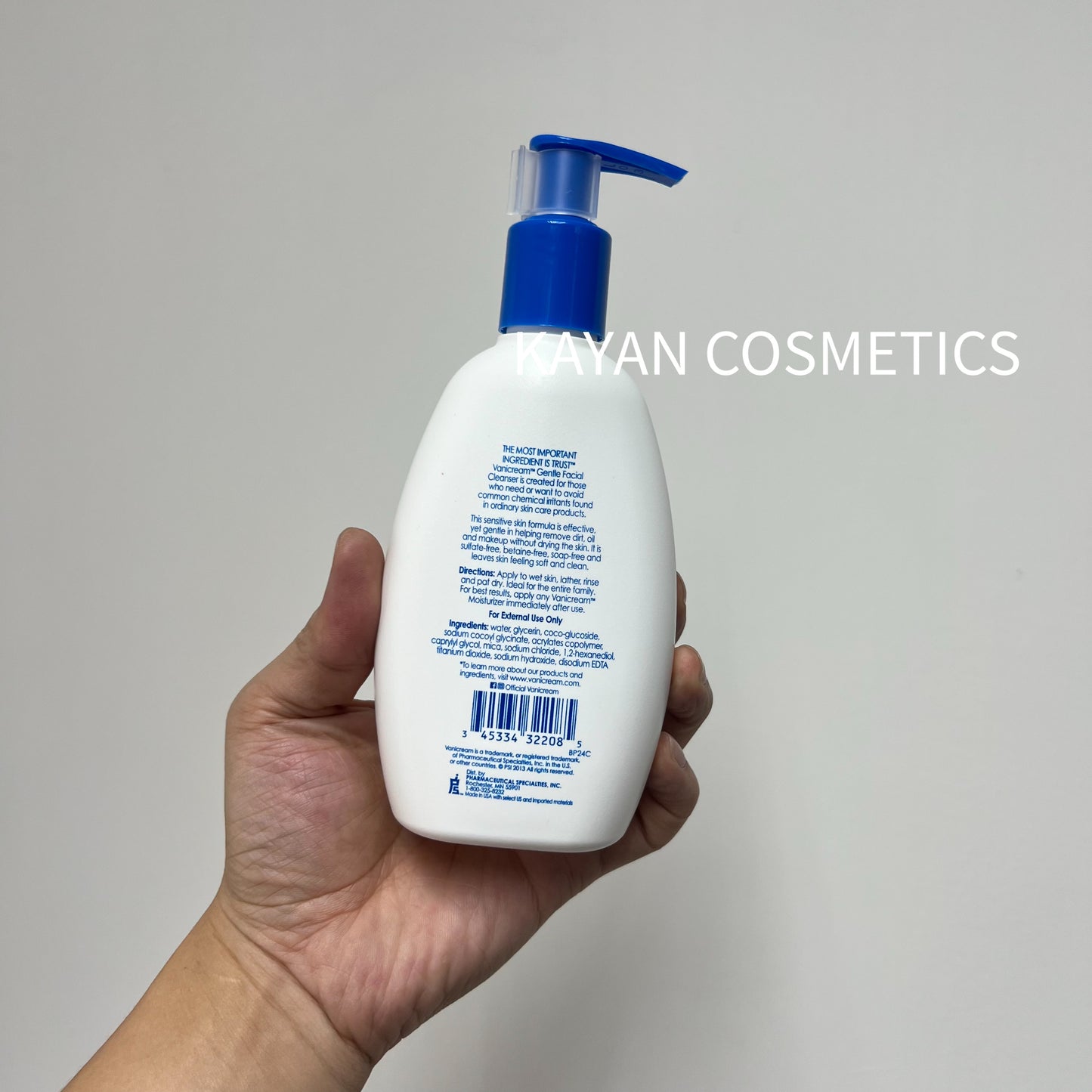 包順豐 美國 Vanicream 薇霓肌本 溫和潔面氨基酸洗面奶 VANICREAM Liquid Cleanser / VANICREAM Gentle Facial Cleanser 98765