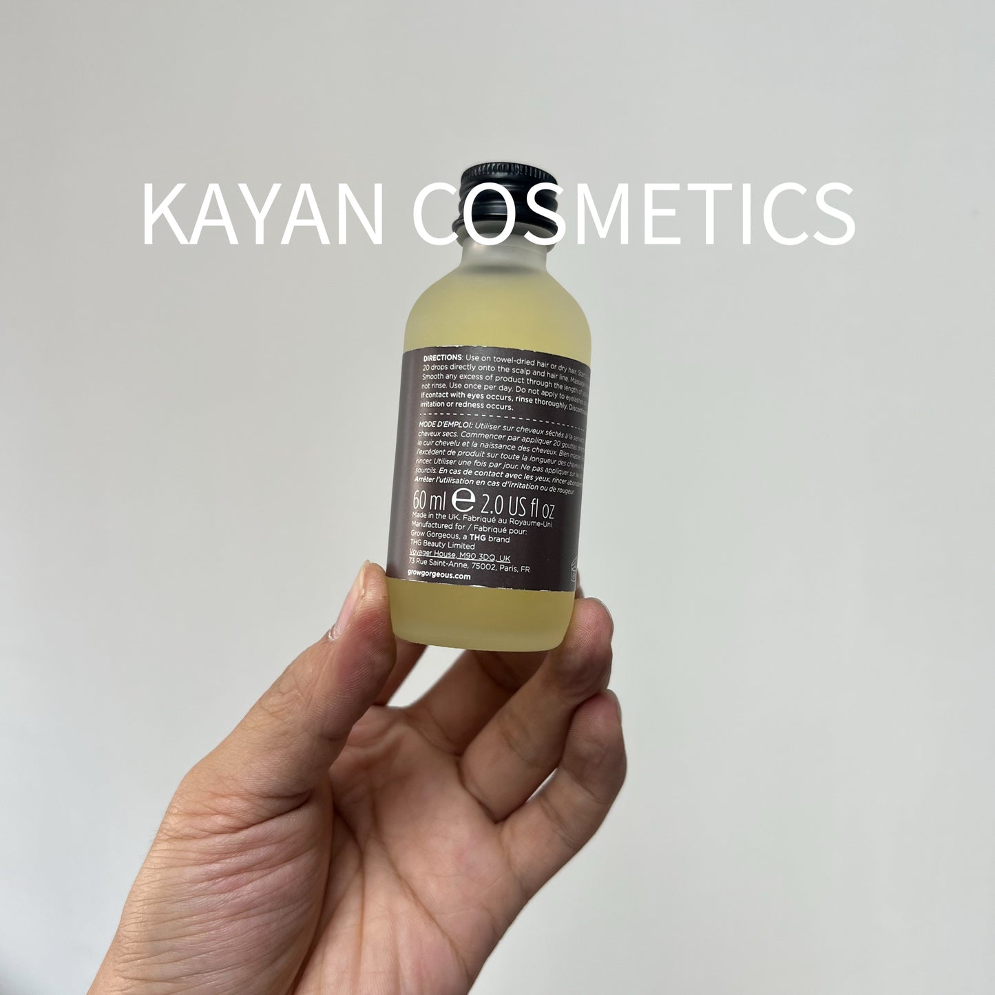包順豐 英國 Grow Gorgeous 神奇防脫生髮頭皮精華加強版 60ml 增髮生髮頭皮精華 INTENSE hair density serum intense for fine, thinning hair 00000