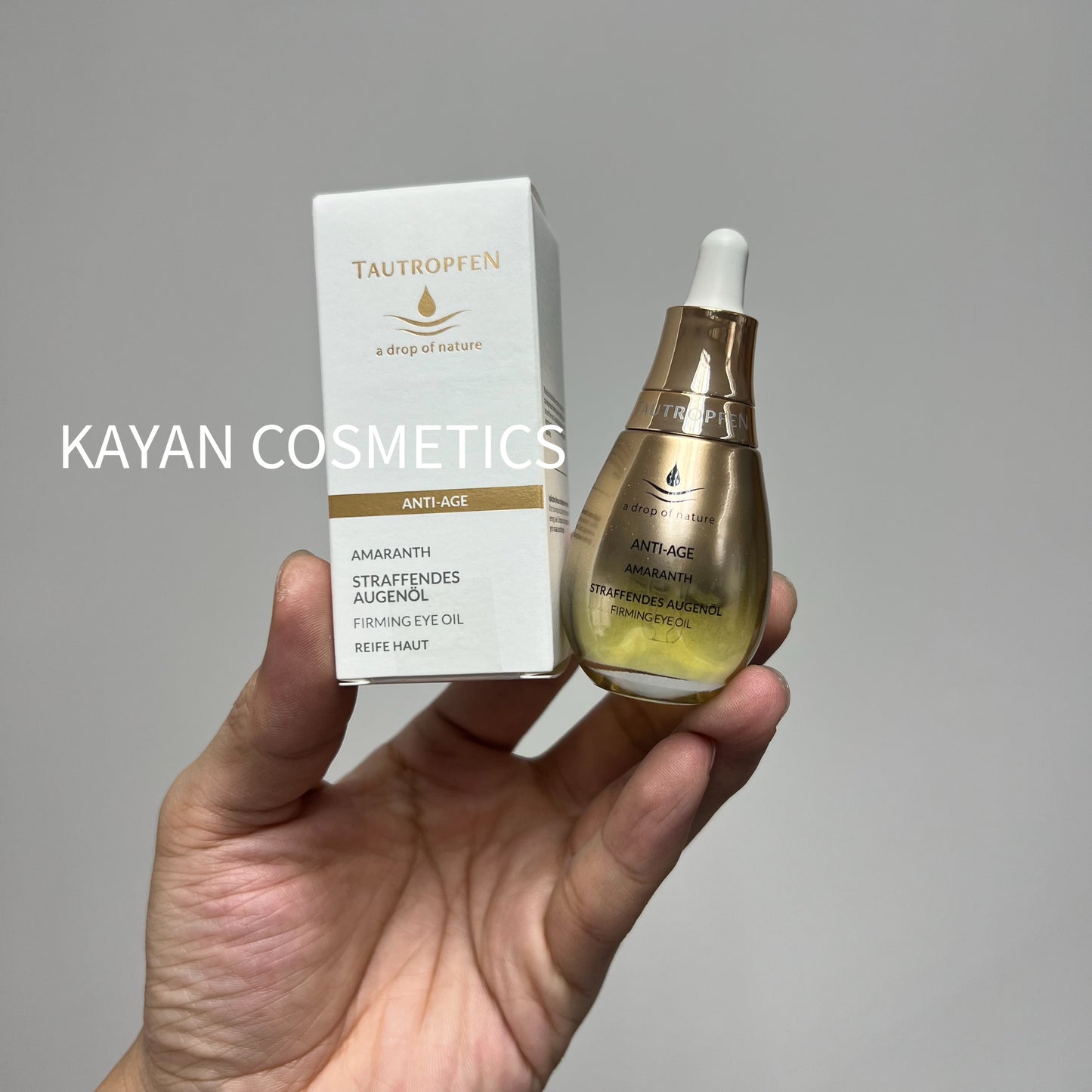 包順豐 德國 TAUTROPFEN 天露芬 眼部精华油眼部精油15ml ANTI-AGE AMARANTH STRAFFENDES AUGENOL FIRMING EYE OIL