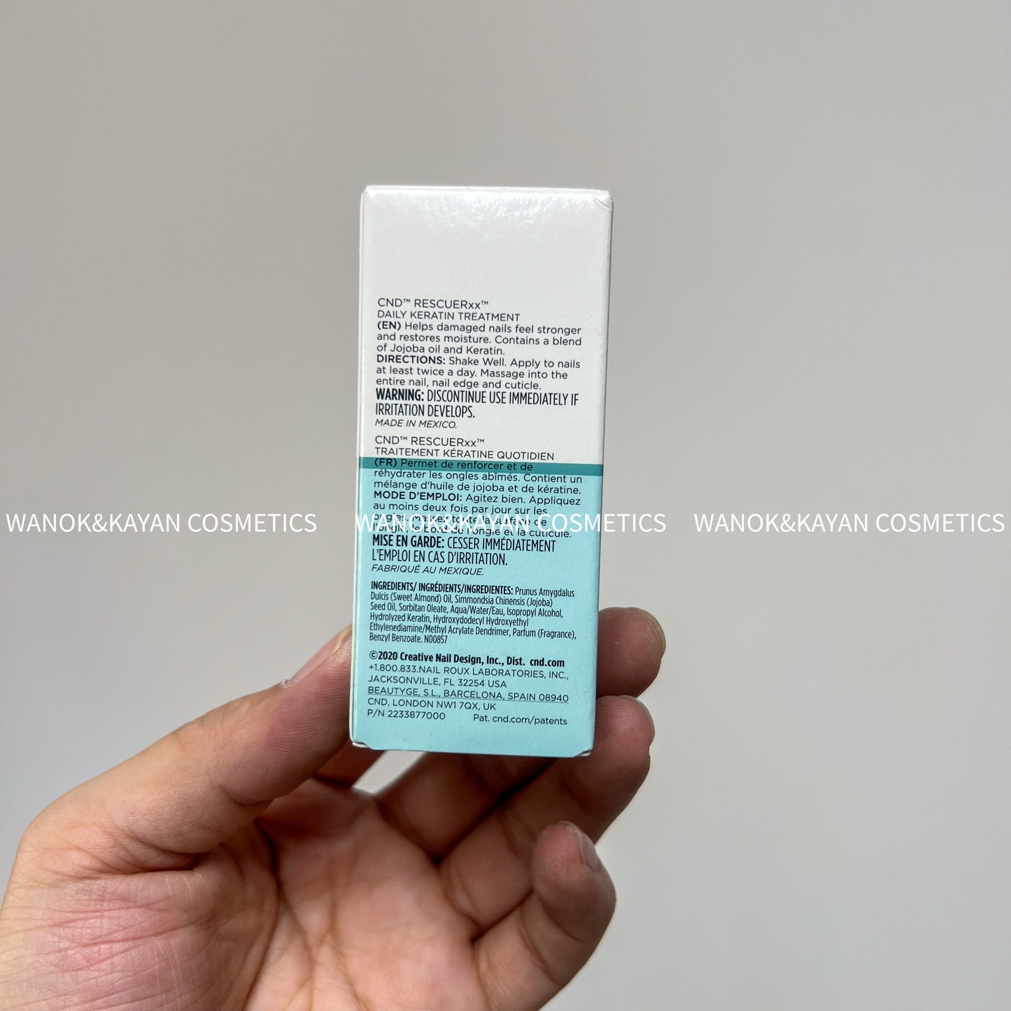 包順豐 美國 CND Rescue Rxx 15ml 多效護甲油 改善斷裂軟薄脆易分層 美甲受損 凹凸指甲。DAILY KERATIN TREATMENT TRAITEMENT KERATINE QUOTIDIEN