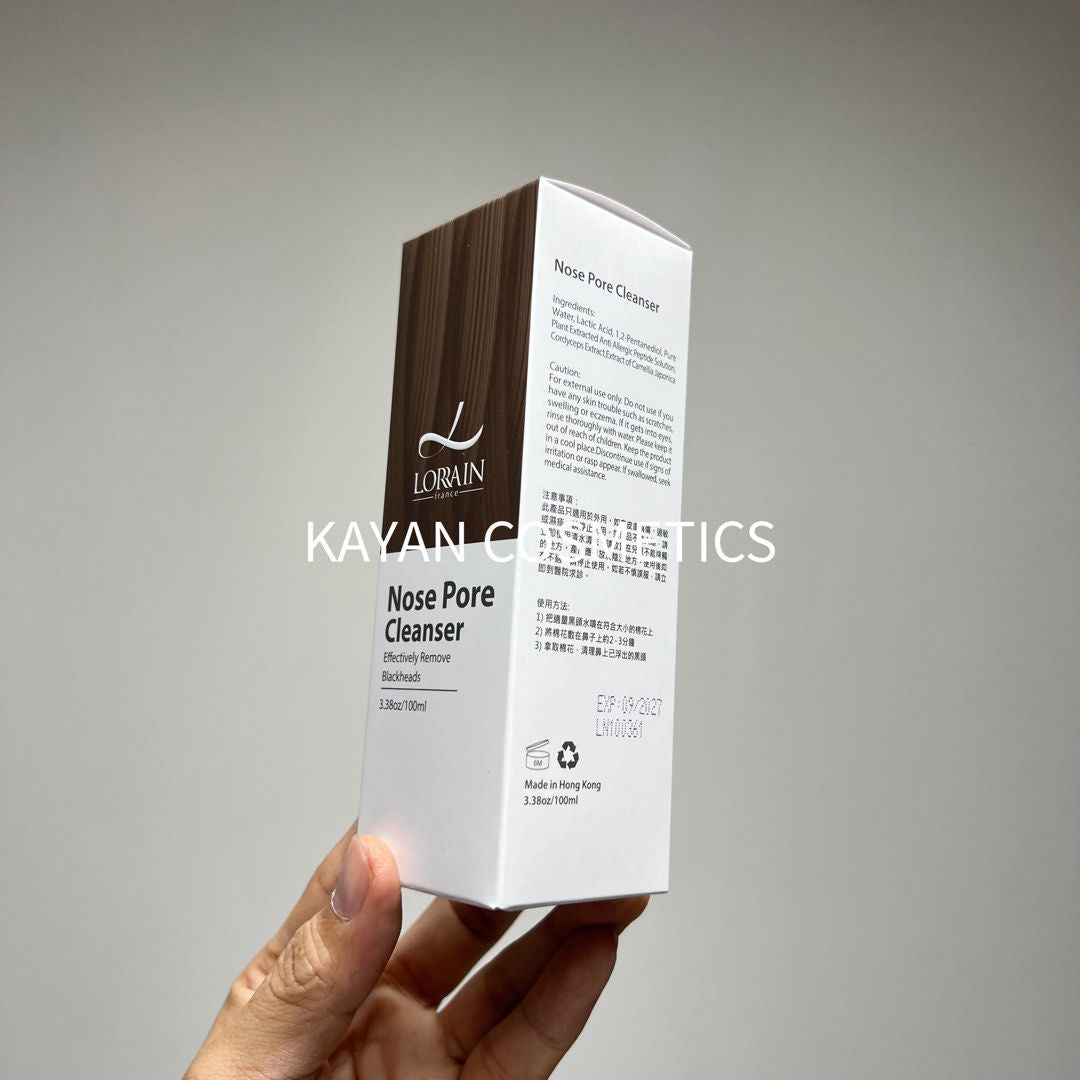 100ML 包順豐 黑頭水 LORRAIN nose pore cleanser 黑頭水 新版本 新包裝 神奇迅速清除黑頭水 100ml