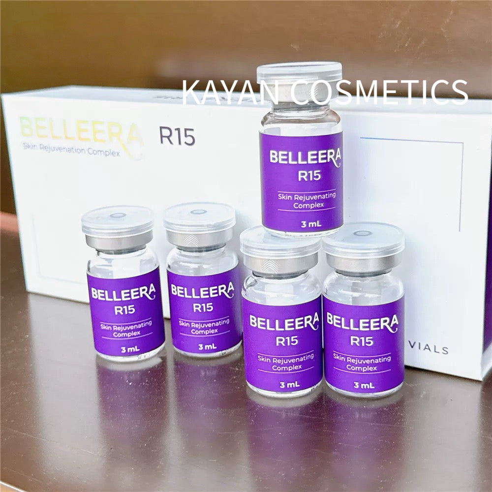 包順豐 韓國 BELLEERA R15貴婦提亮K老抗氧化收毛孔微針導入水光精華安瓶 BELLEERA Skin Rejuvenation Complex R15 3ml x5