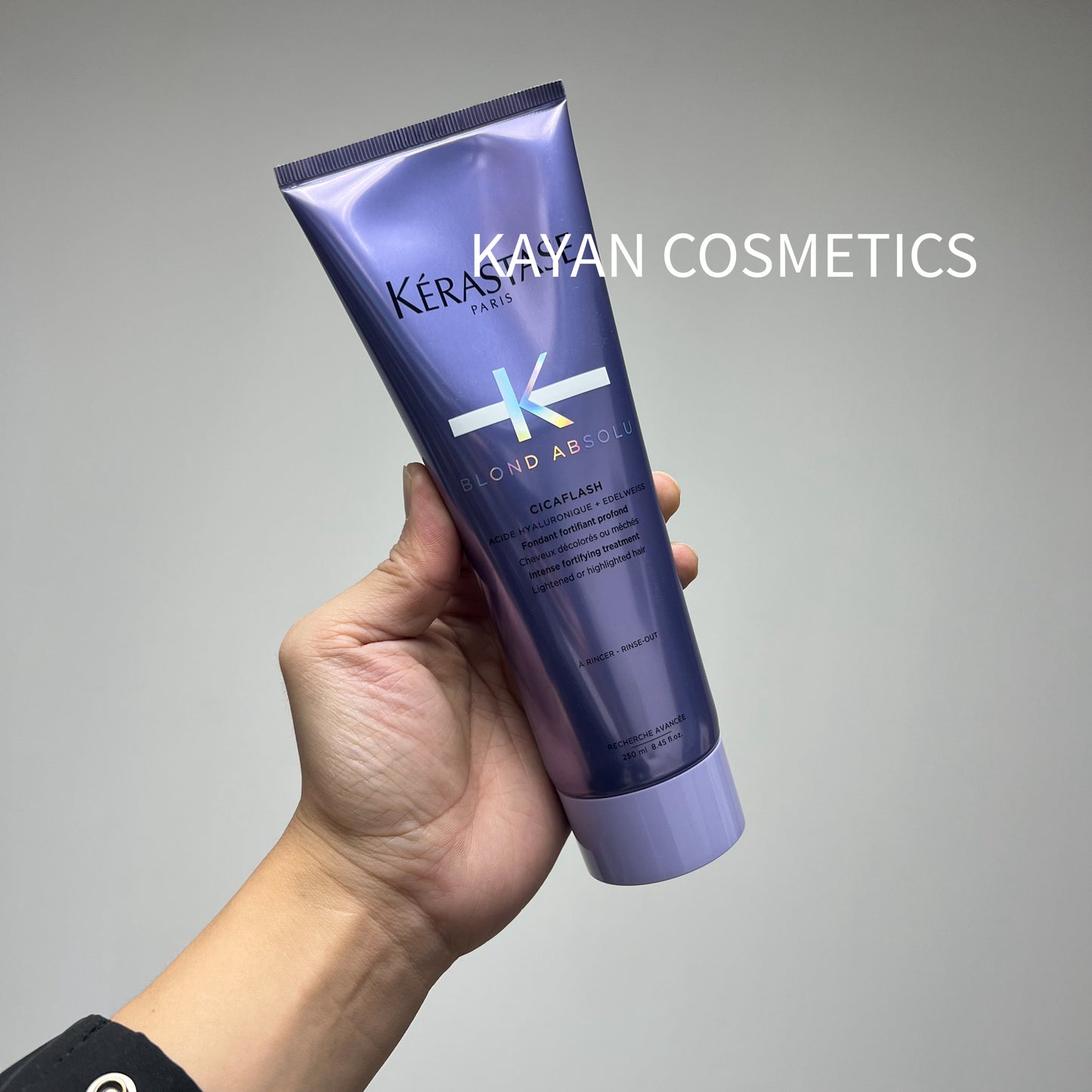 包順豐 KERASTASE 卡詩 玻尿酸水光高能護髮素250ml 耀光凝色髮膜精華霜柔順 BLOND ABSOLU CICAFLASH 250ml