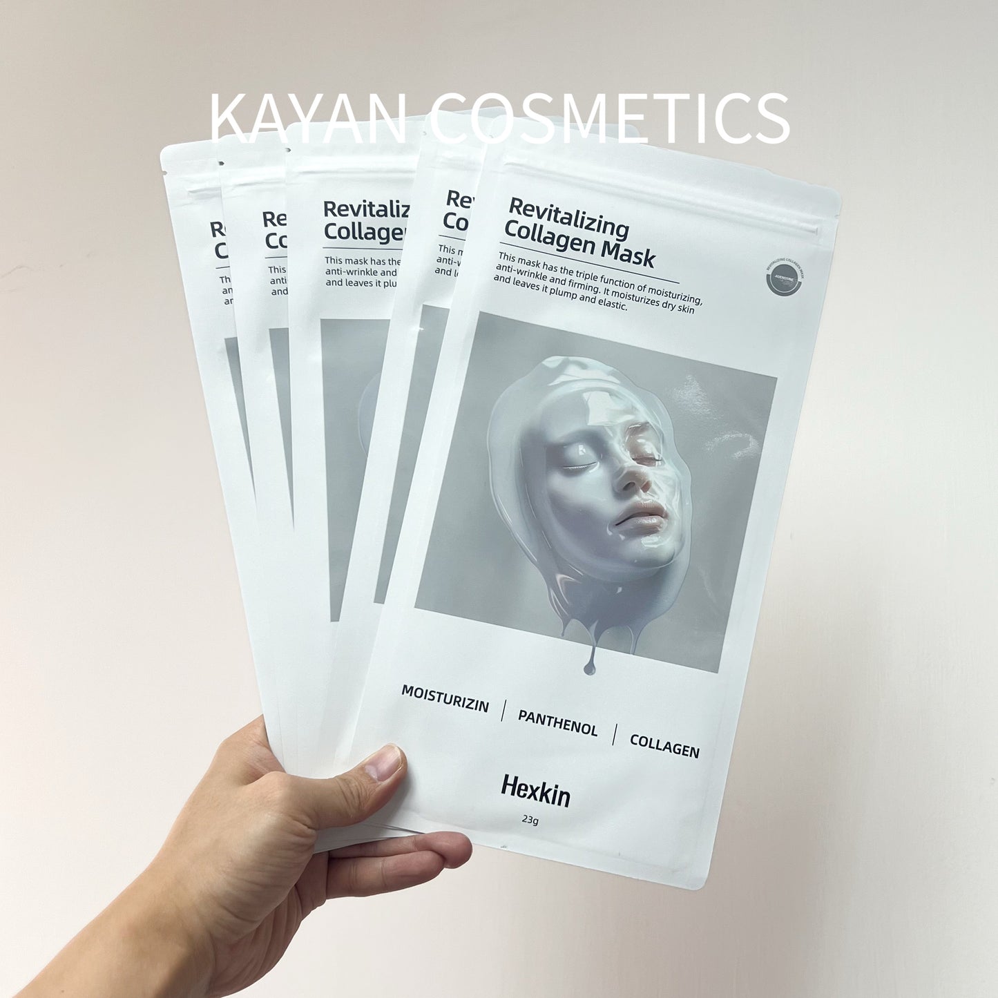 包順豐 HEXKIN 赫詩琴 童顏膠原炮灌注面膜蛋白補水保濕緊致抗皺 Revitalizing Collagen Mask 1盒5片