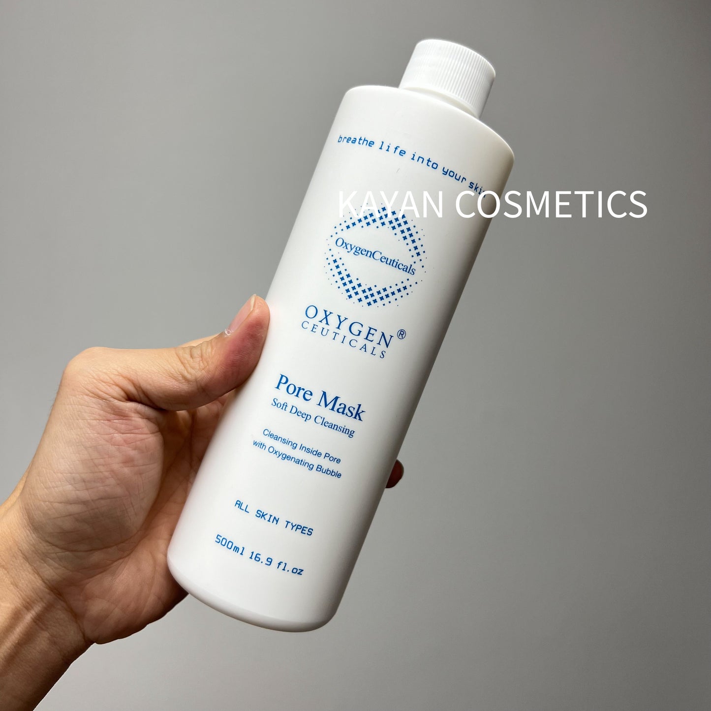 包順豐 韓國 OxygenCeuticals Pore mask 收毛孔軟洗氧氣潔面乳 500ml Pore Mask Soft Deep Cleansing Oxygen Ceuticals