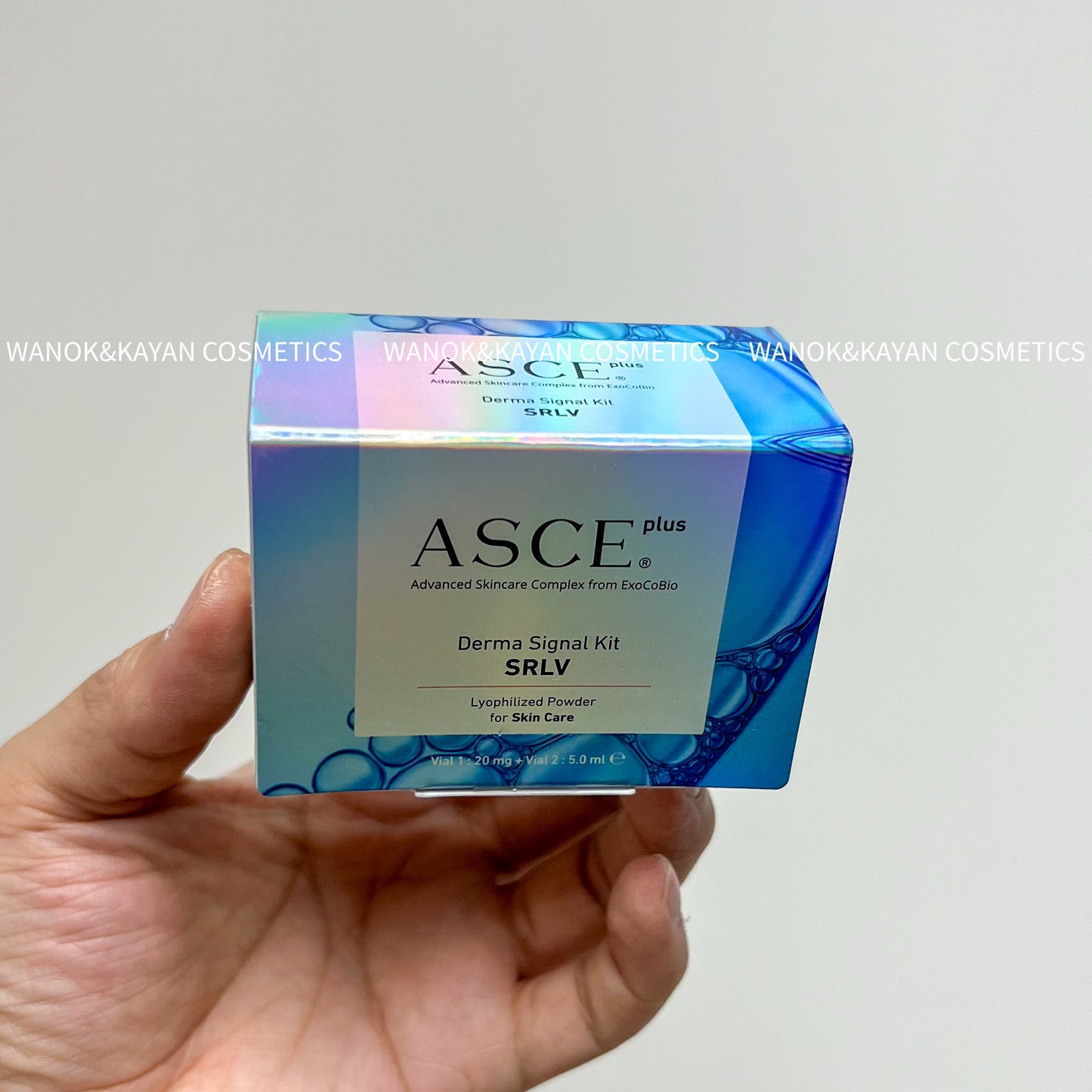 包順豐 ASCE Plus Derma Signal Kit SRLV-S 韓國版Lyophilized EXOSOME for Skin Rejuvenation外泌體20mg+5ml /Box