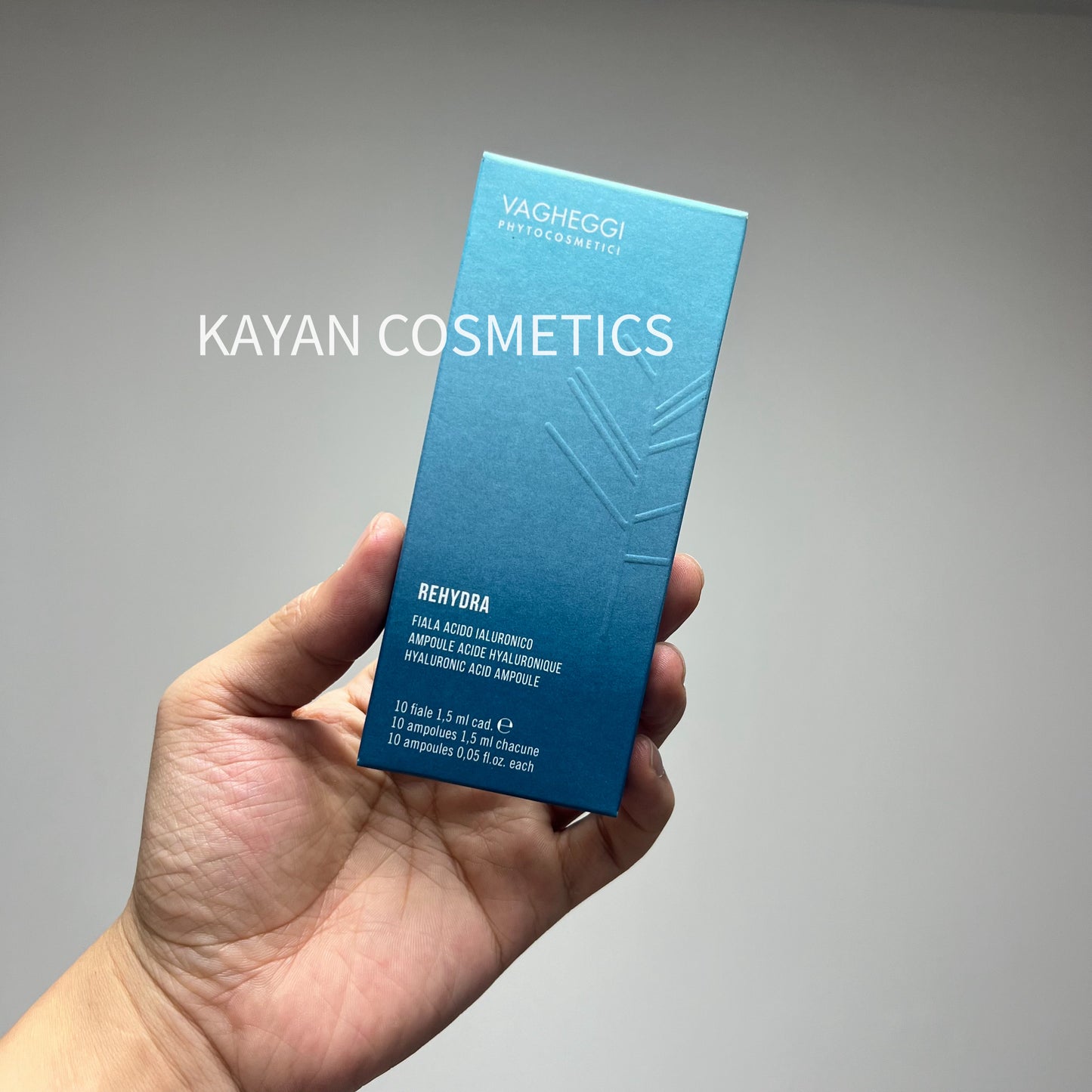 新版 包順豐 意大利 VAGHEGGI 韻姿 REHYDRA B5保濕精華素1.5ml*10支 REHYDRA HYALURONIC ACID AMPOULE