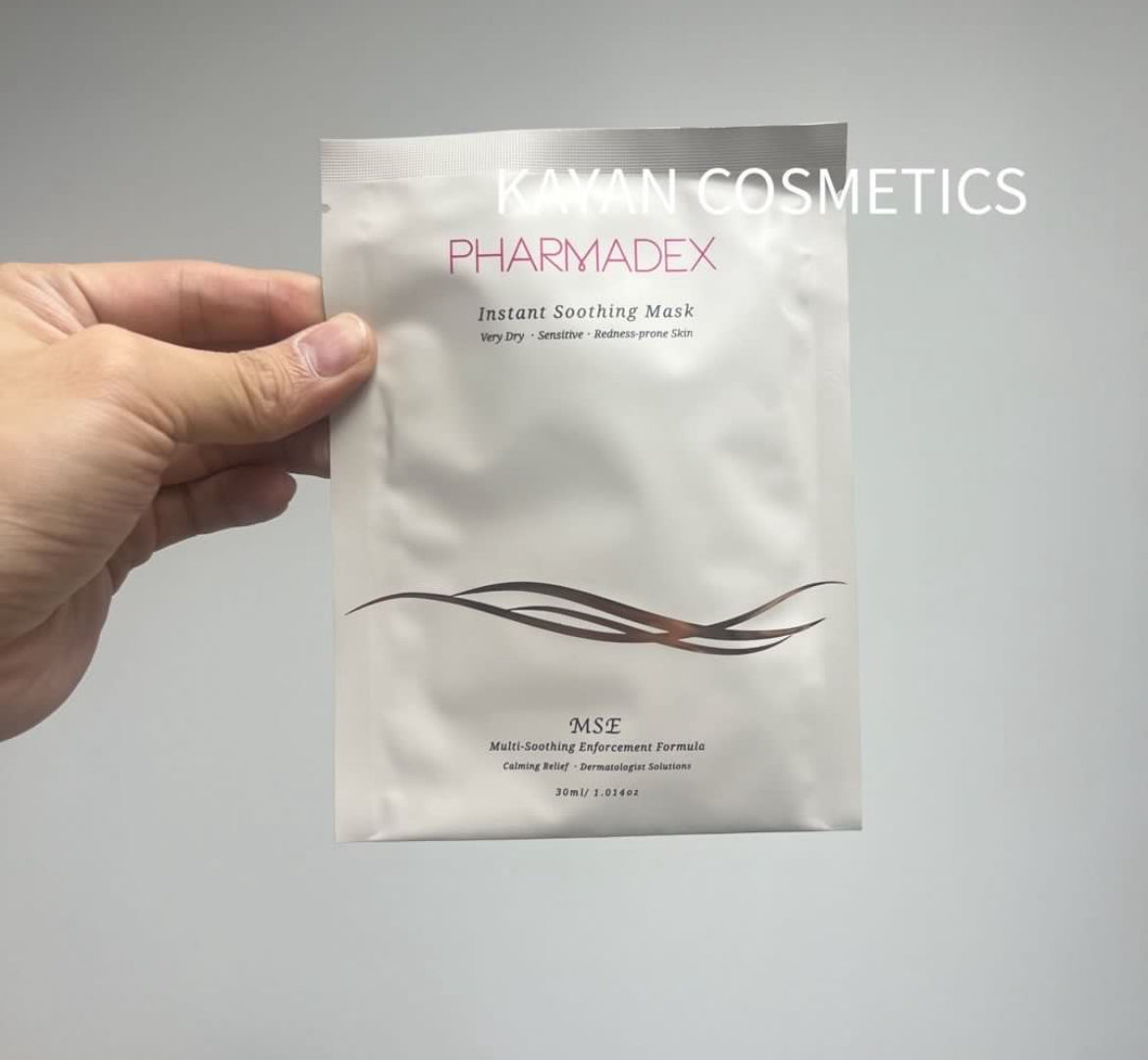 包順豐 正貨 Pharmadex 降紅修復補水面膜嫩膚細毛孔 多重舒緩嫩肌乳液面膜 Instant Soothing mask 30ml退紅神奇面膜 矽針面膜