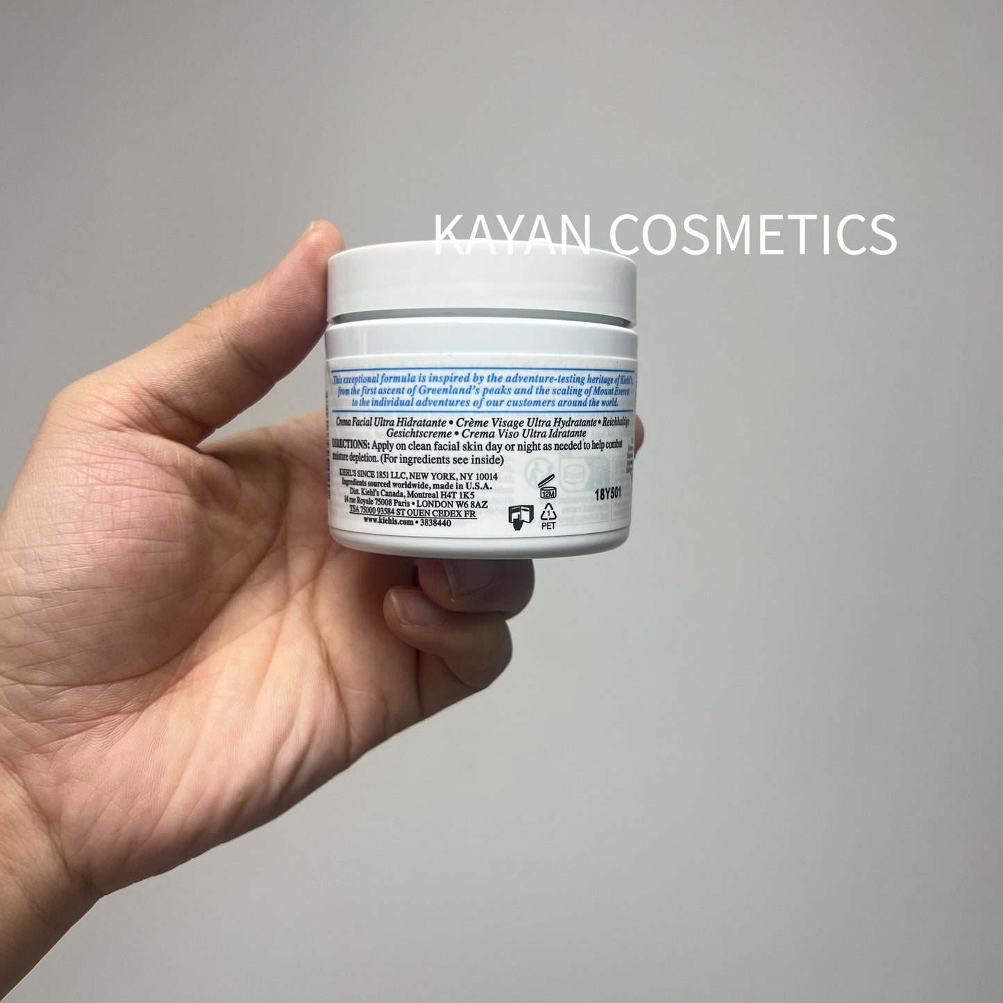 包順豐 kiehls 科顏氏 高保濕面霜125ml角鯊烷滋潤保濕補水不油膩修護 Kiehls ULTRA FACIAL CREAM