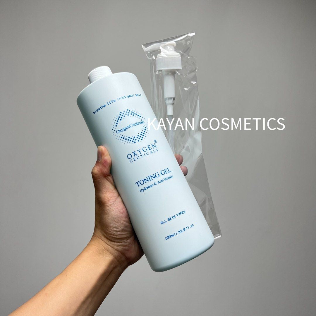 包順豐 韓國 OxygenCeuticals Toning gel 啫哩爽膚精華 (1L) 水油平均爽膚啫喱 TONING GEL 1000ml