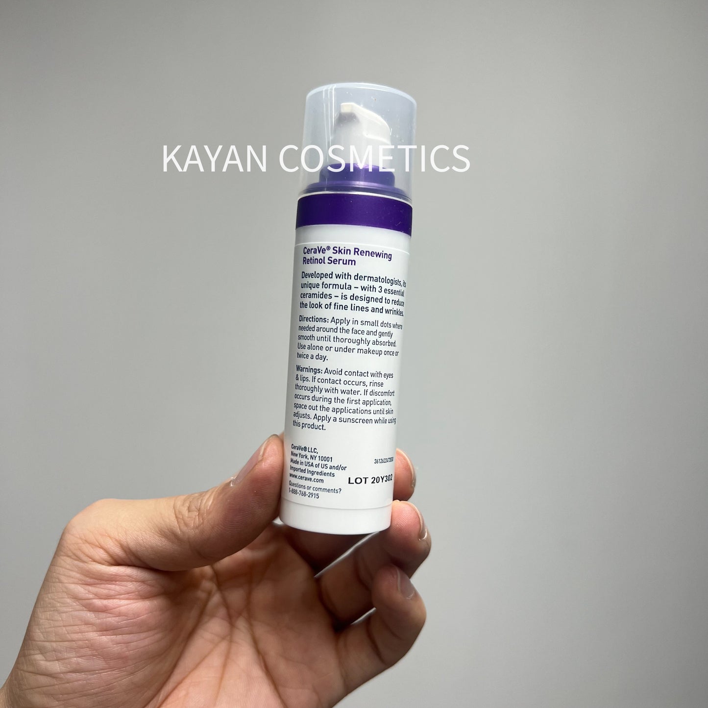 A醇 包順豐 CeraVe Retinol Serum 適樂膚 A醇精華 美國 適敏膚 抗皺抗衰老淡化皺紋細紋30ml Skin Renewing Retinol Serum