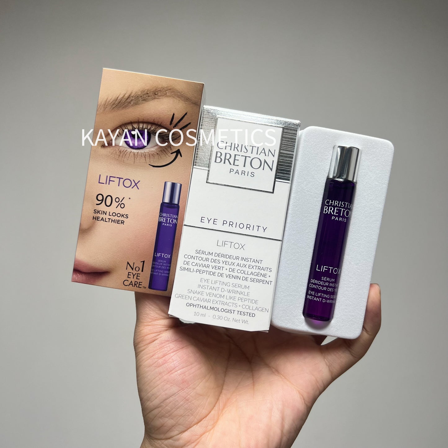 舒緩浮腫 包順豐 CB 法國 christian breton Liftox Serum 類蛇毒眼部滾珠精華 10ml christianbreton