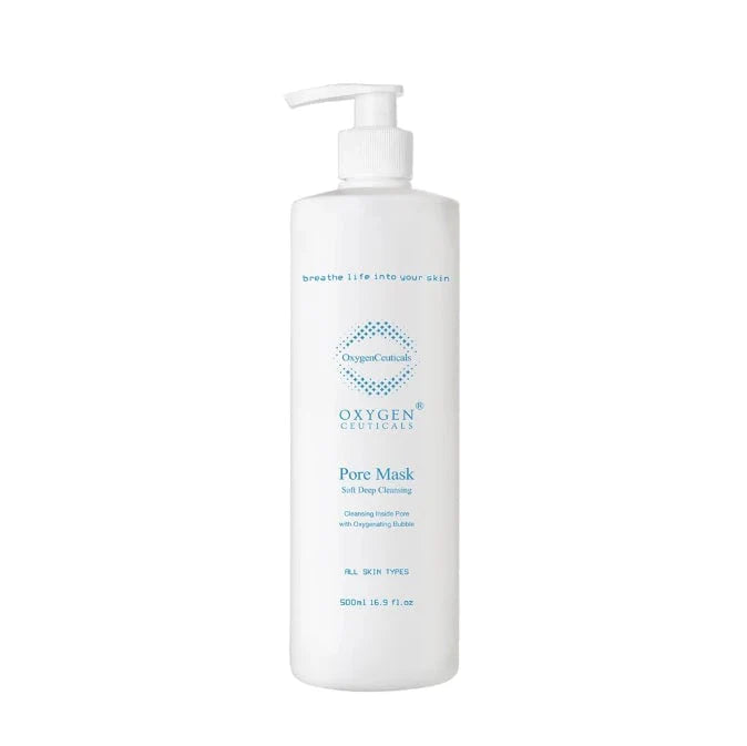 包順豐 韓國 OxygenCeuticals Pore mask 收毛孔軟洗氧氣潔面乳 500ml Pore Mask Soft Deep Cleansing Oxygen Ceuticals