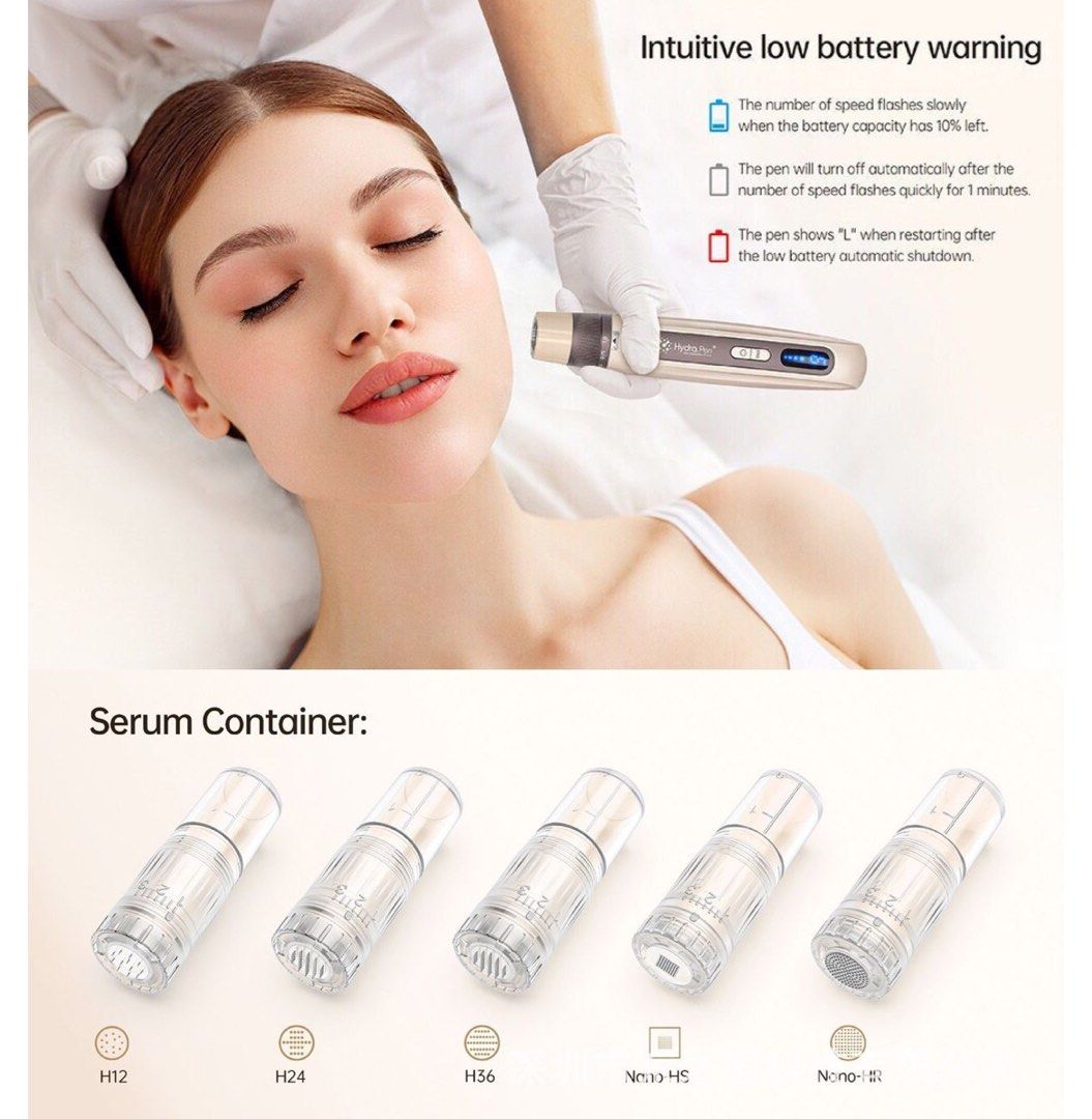 送10個頭 包順豐 Hydrapen 五代H5電動微針EMS微電流導入儀MTS水光針 Hydra.pen 電動納米微針導入儀MTS五代水光/ mts美容儀