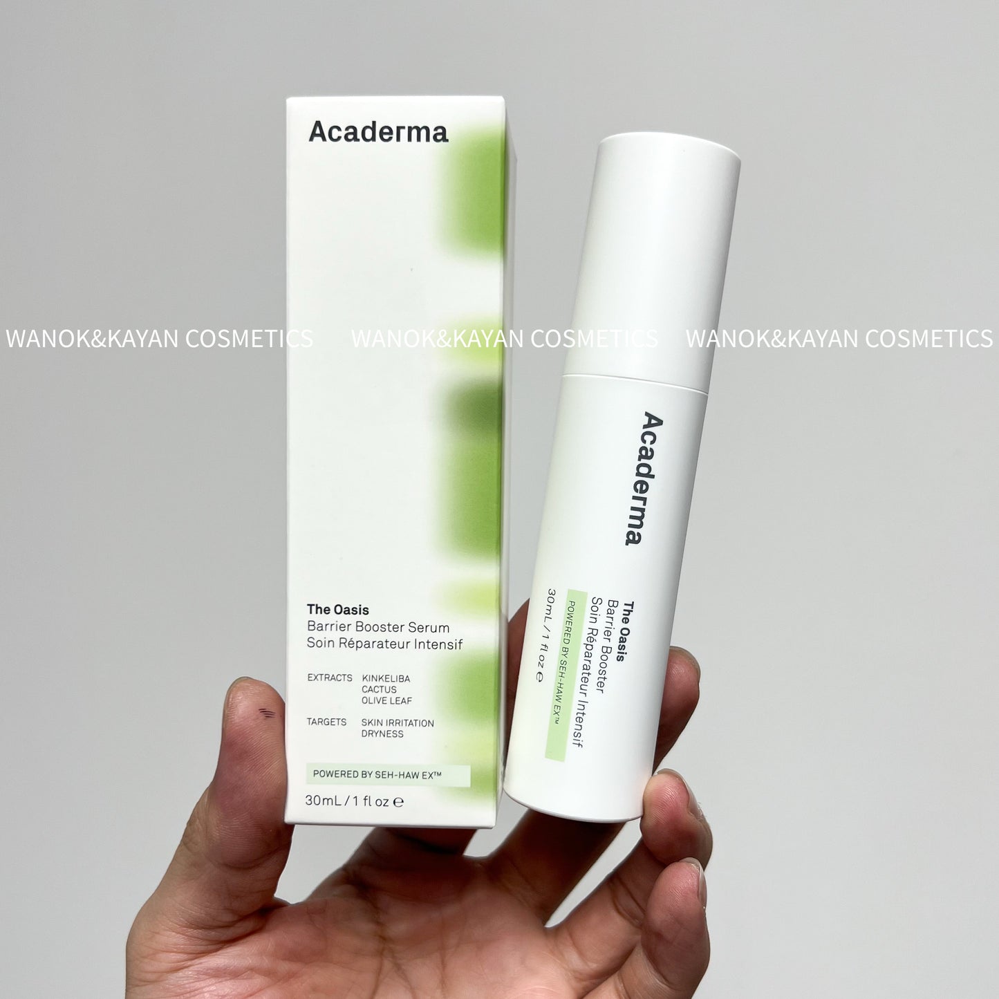 包順豐 美國 Acaderma the Oasis 30ml。Acaderma綠洲精華30ml強化屏障修復保濕舒緩褪紅敏感