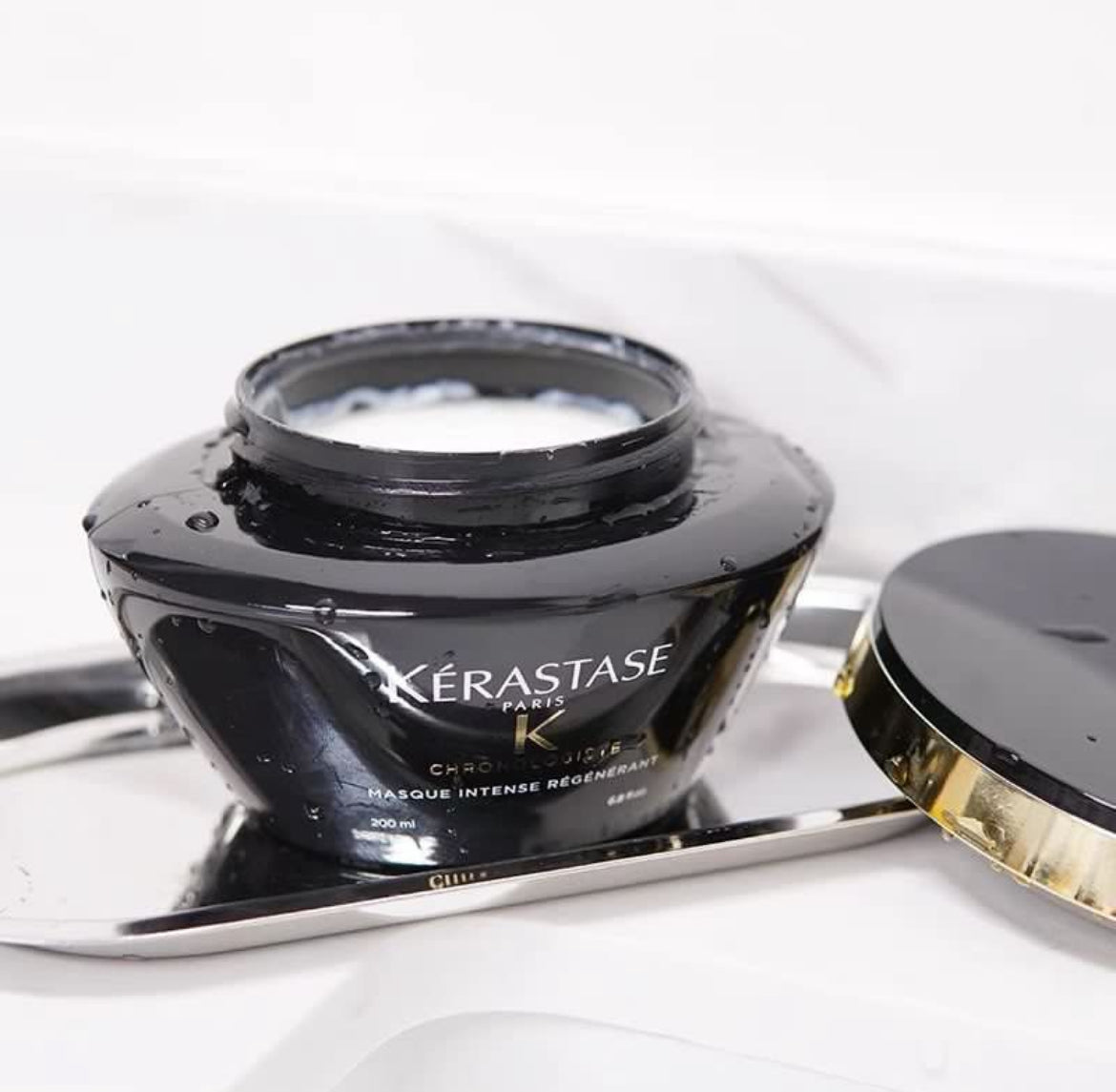 包順豐 新版 KERASTASE 卡詩 逆時光至臻修護髮膜 黑鑽凝時鑰源髮膜魚子醬髮膜 200ml KERASTASE K CHRONOLOGISTE MASQUE INTENSE REGENERANT
