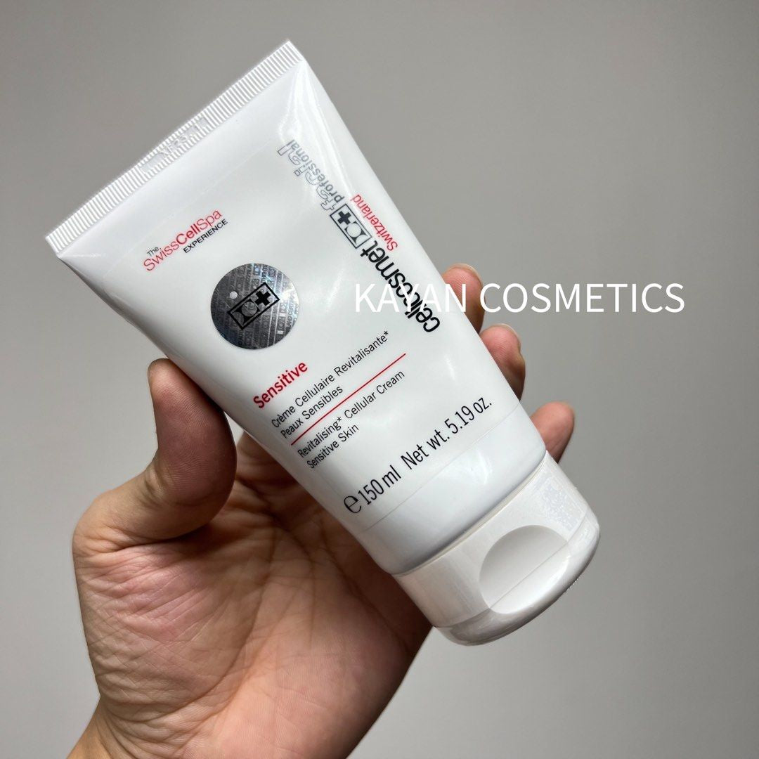 包順豐 CellCosmet 新版 瑞士 瑞妍 舒緩調理霜 敏感調理日霜 150ML院裝修護敏感 院裝 150ML SwissCellSpa EXPERIENCE Sensitive Crème Cellulaire Revitalisante* Peaux Sensibles Revitalising* Cellular Cream Sensitive Skin