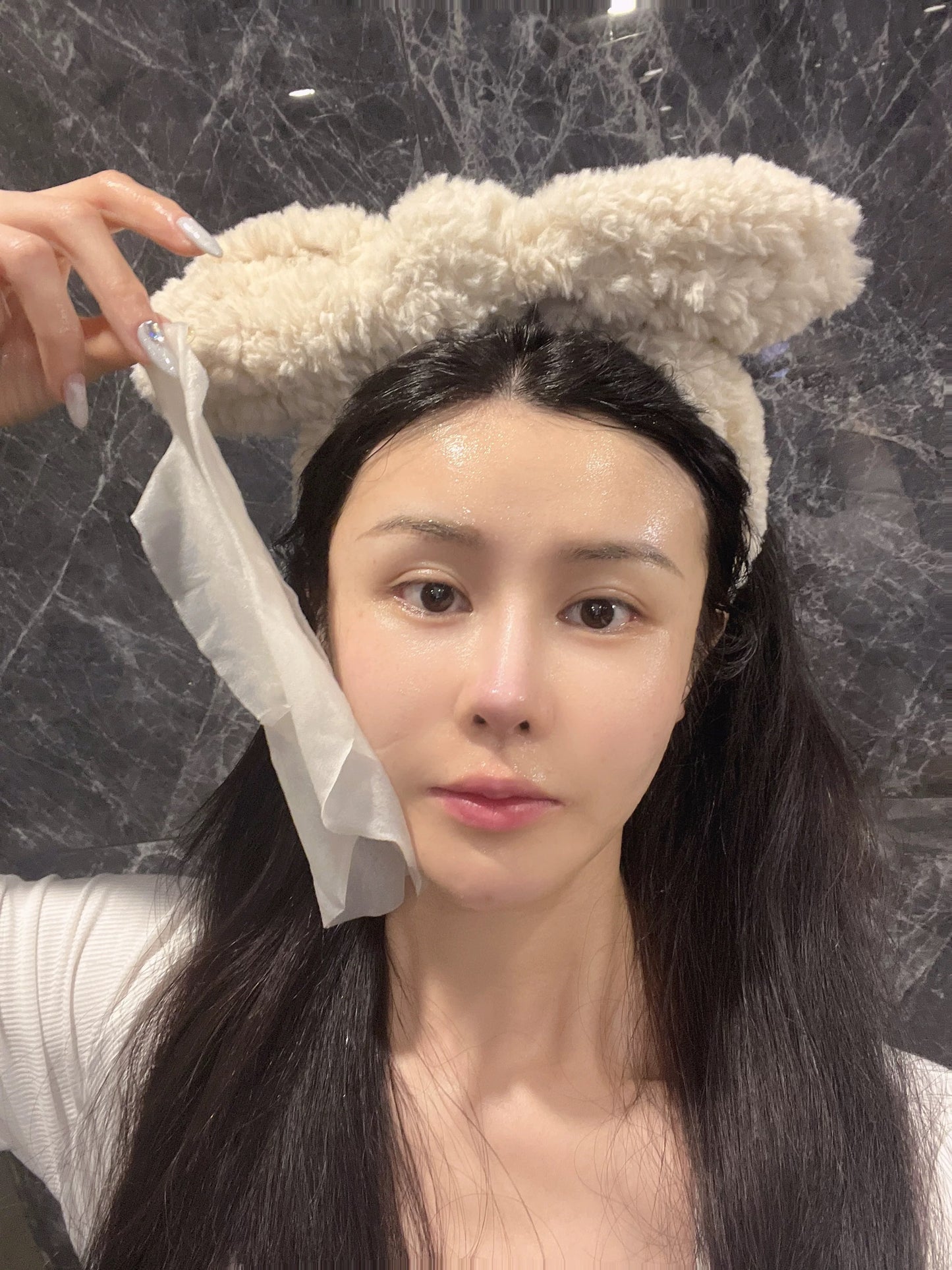 水光臉 包順豐 日本 NMN REVERSE AGING CARE MASK 35ml水光嫩白面膜5片 FSNMN WATER FACIAL CARE MASK 1枚入(35mL)