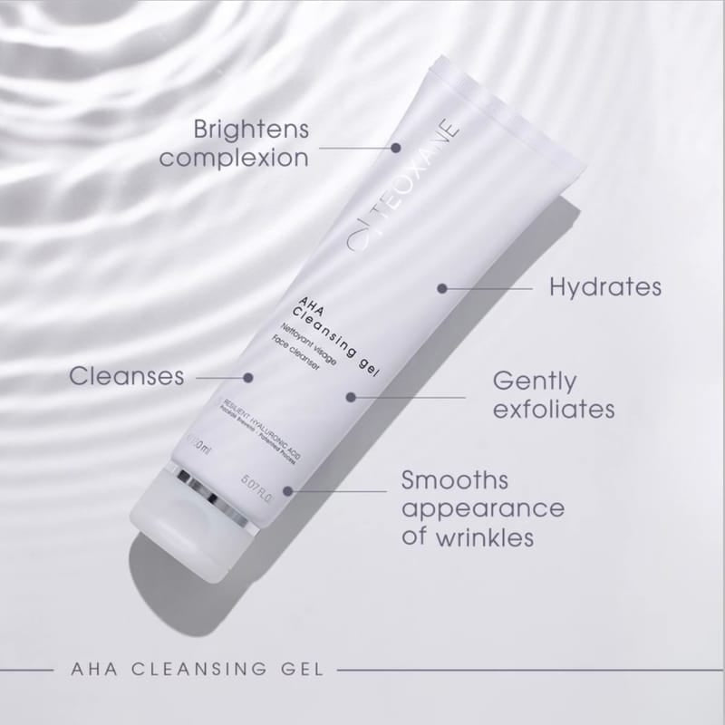 包順豐 瑞士 teoxane AHA多效潔面乳150ml АНА Cleansing gel
Nettoyant visage Face cleanser 150ml
