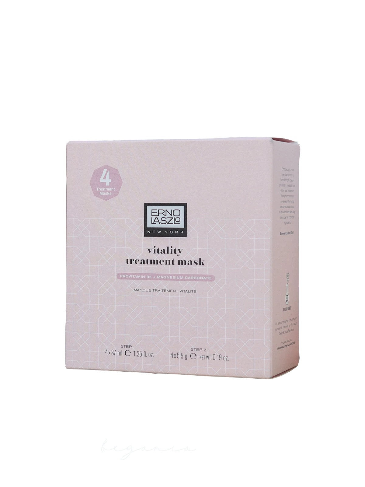 包順豐 Erno Laszlo 奧倫納素 水療再生冰白面膜 冰白面膜一盒4組 vitality treatment mask(STEP 1 :4x37 ml + STEP 2 :4×5.5g)