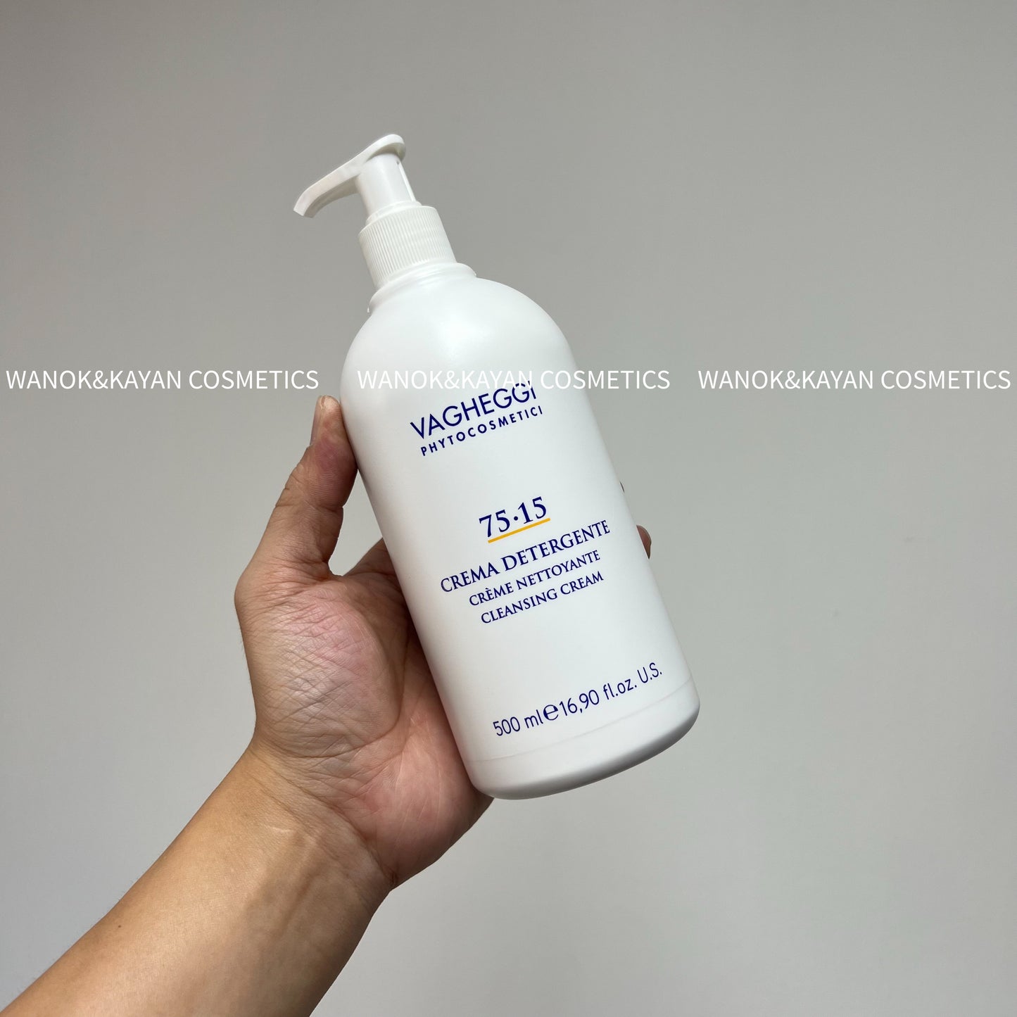 包順豐 意大利 VAGHEGGI 韻姿 7515紫水晶按摩潔面霜500ML二合一潔面乳膏 75•15 CREMA DETERGENTE CREME NETTOYANTE CLEANSING CREAM