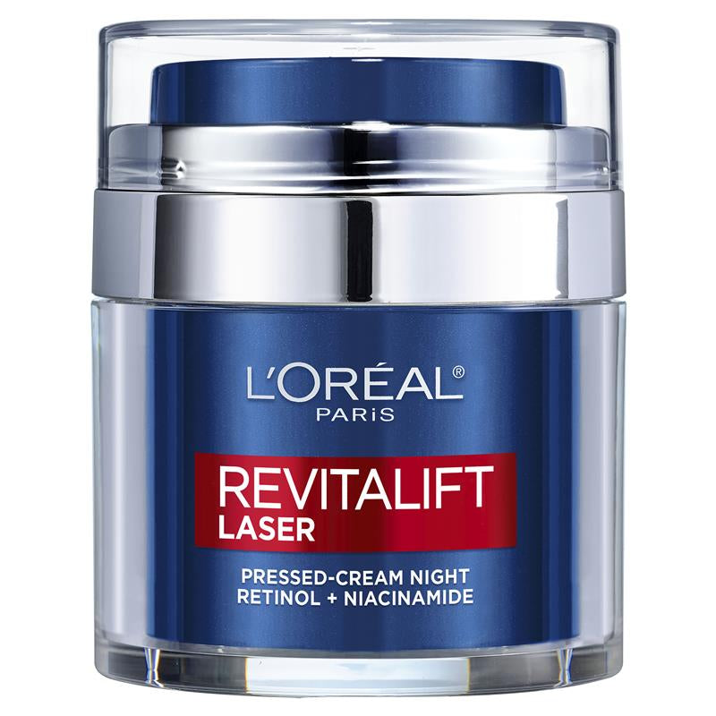 A醇晚霜 包順豐 歐萊雅 Loreal A醇煙酰胺抗皺面霜48g 淡化細紋提亮膚色嫩膚緊致晚霜L'OREAL REVITALIFT LASER GEPRESSTE ANTI-FALTEN PFLEGE NACHT RETINOL + NIACINAMID