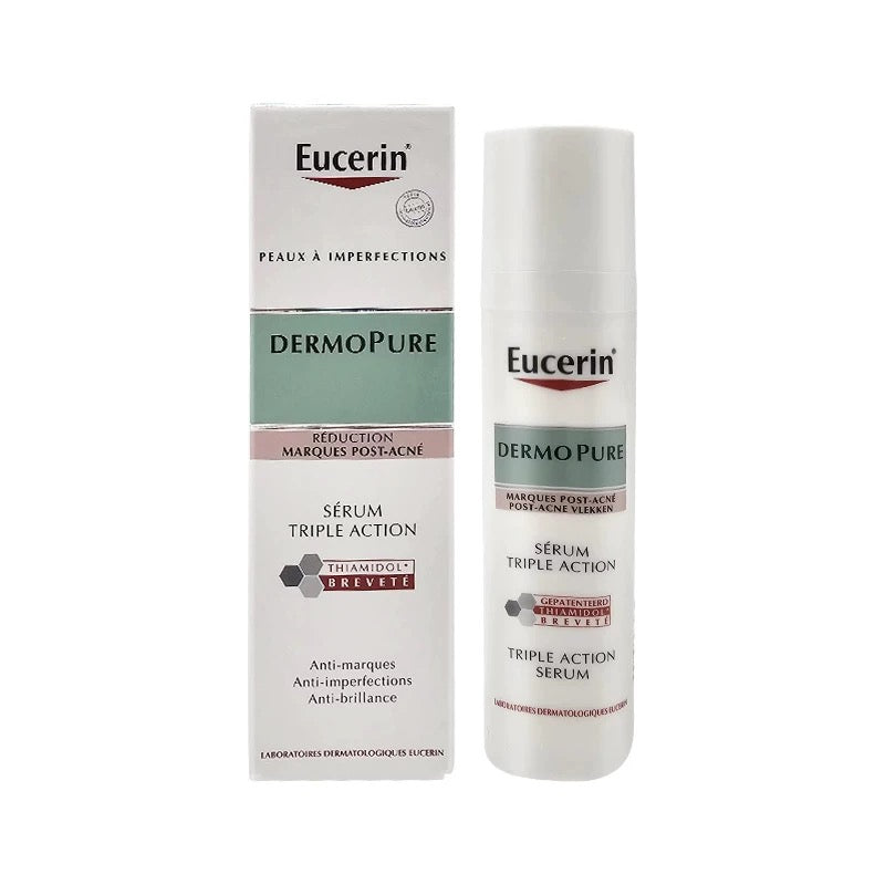 包順豐 Eucerin三效精華 去暗瘡痘印舒緩去暗瘡淡暗瘡印 40ml DERMOPURIFYER TRIPLE ACTION SERUM 去痘痘暗瘡
